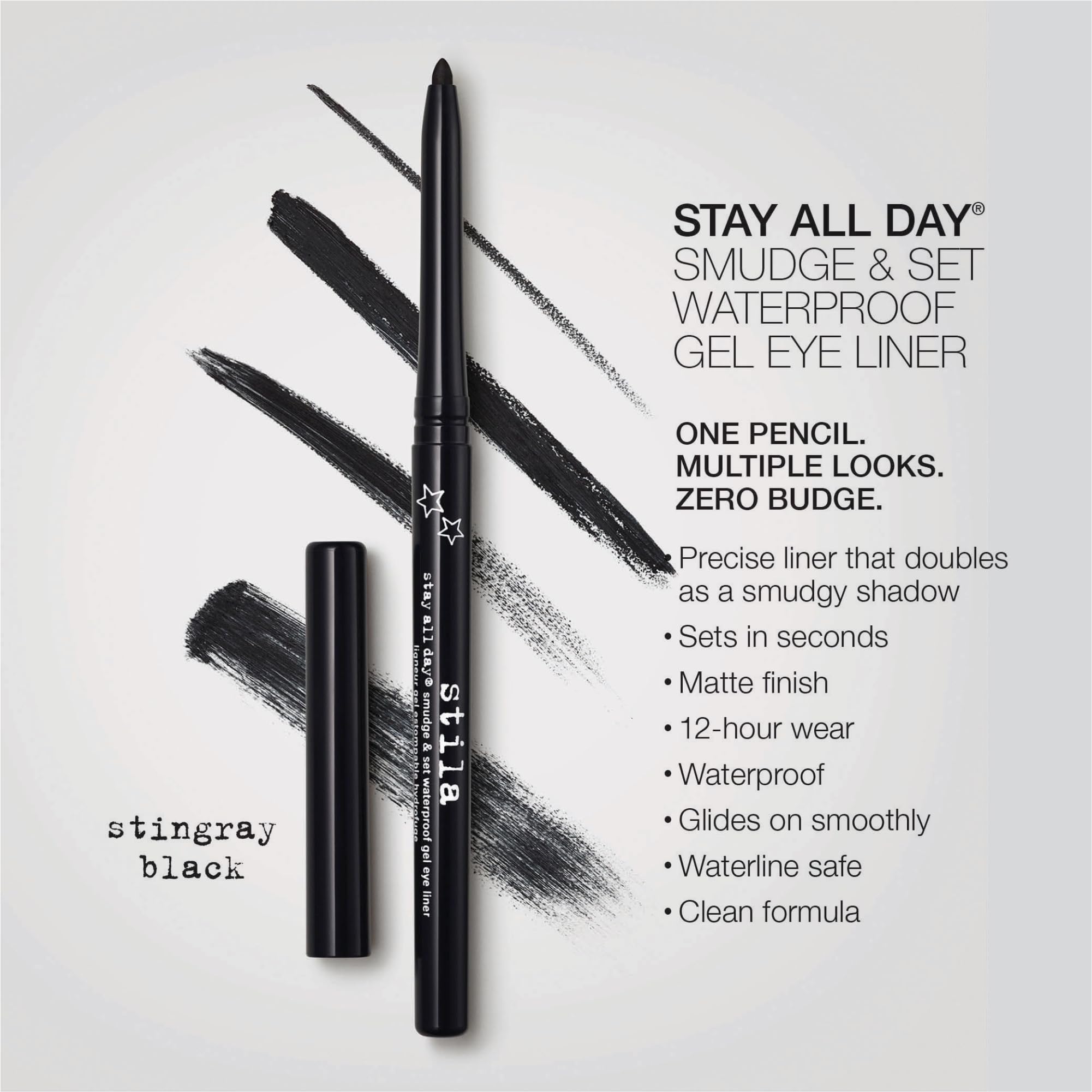 Stila Stay All Day® Smudge & Set Waterproof Gel Eye Liner, 0.35g - Stingray Black