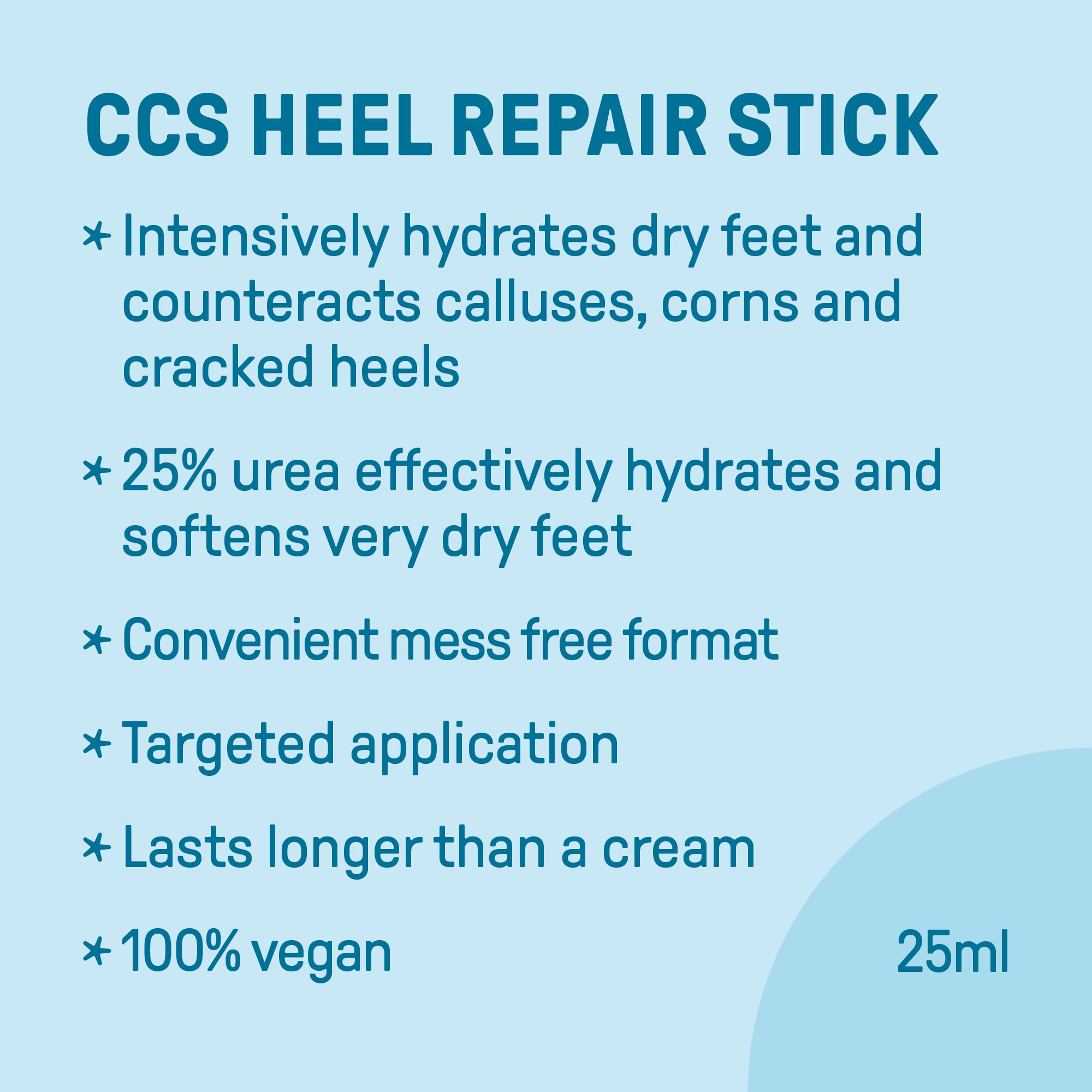 CCS Heel Repair Stick for Very Dry Feet and Cracked Heels with 25% Urea 3