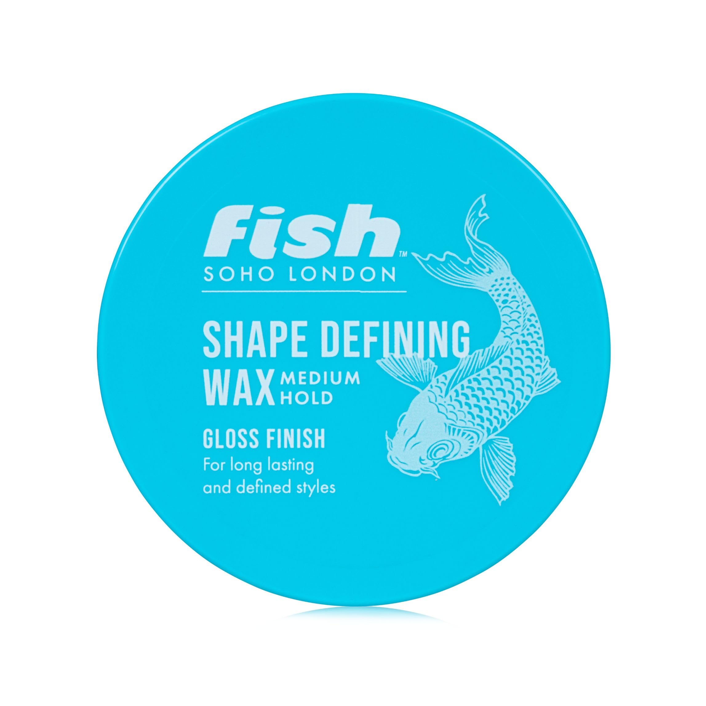 FISH Original Fish Shape Defining Hair Wax for Men - Medium Hold, Gloss Finish, 100 ml