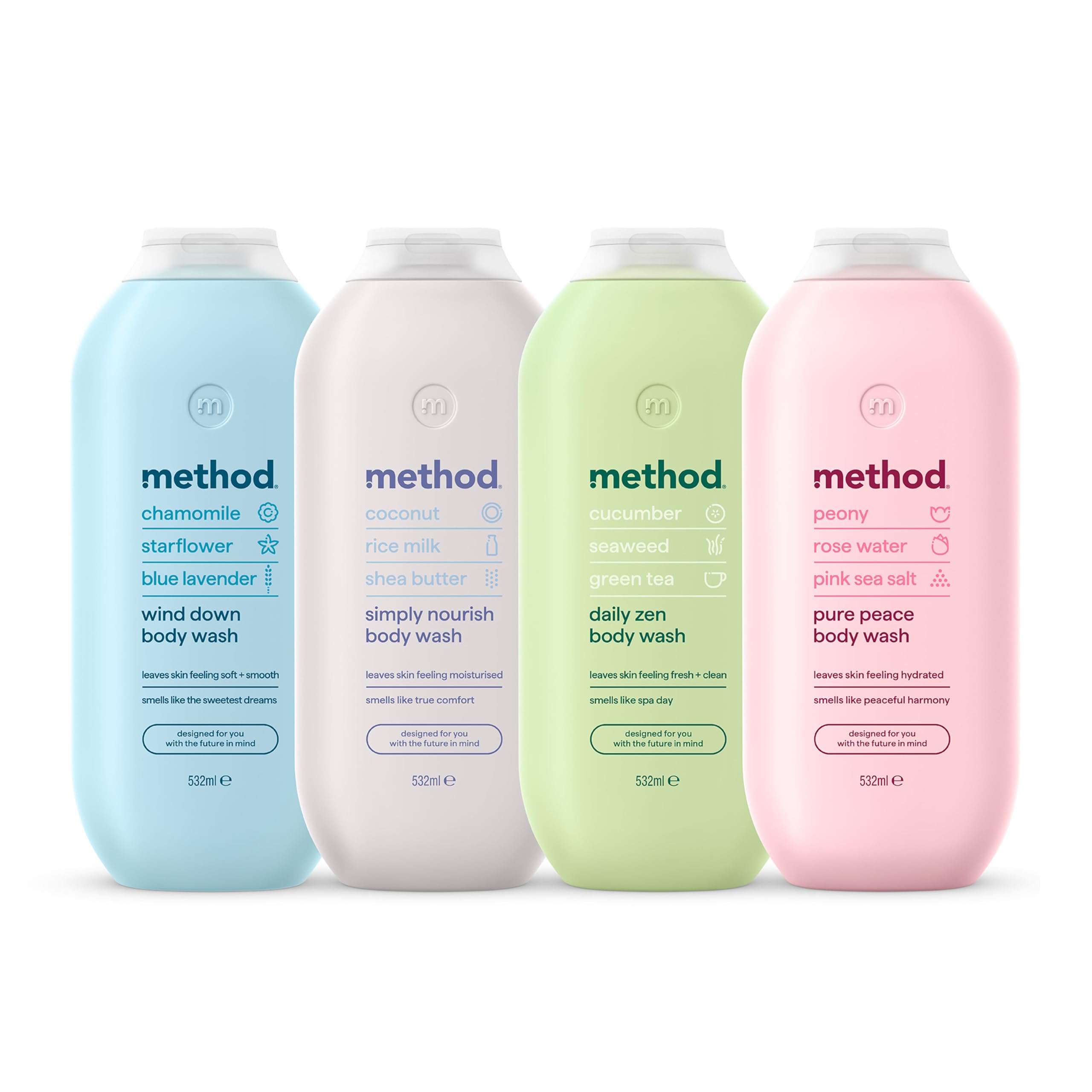 Method Body Wash, Pure Peace Shower Gel with Peony, Rose Water, and Pink Sea Salt 5