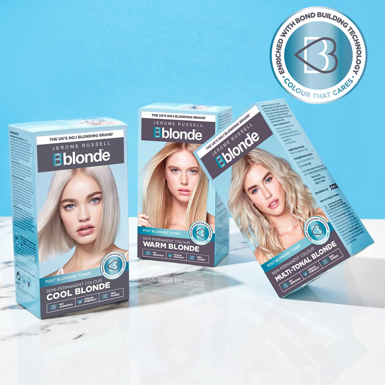 Jerome Russell Bblonde Multi-Tonal Blonde Post Blonding Toner - Semi Permanent 7