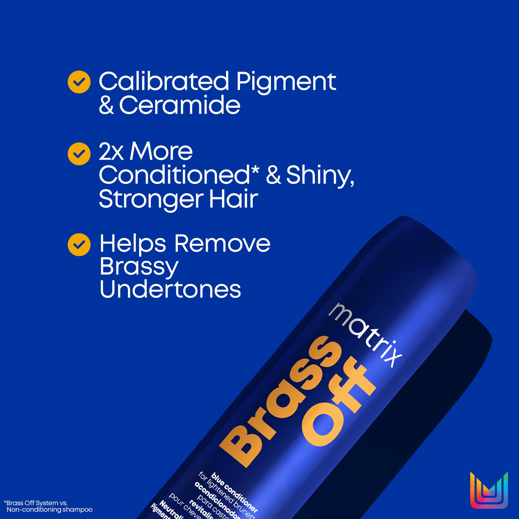 Matrix Brass Off Colour Protecting Blue Toning Conditioner, For Brightening B 3