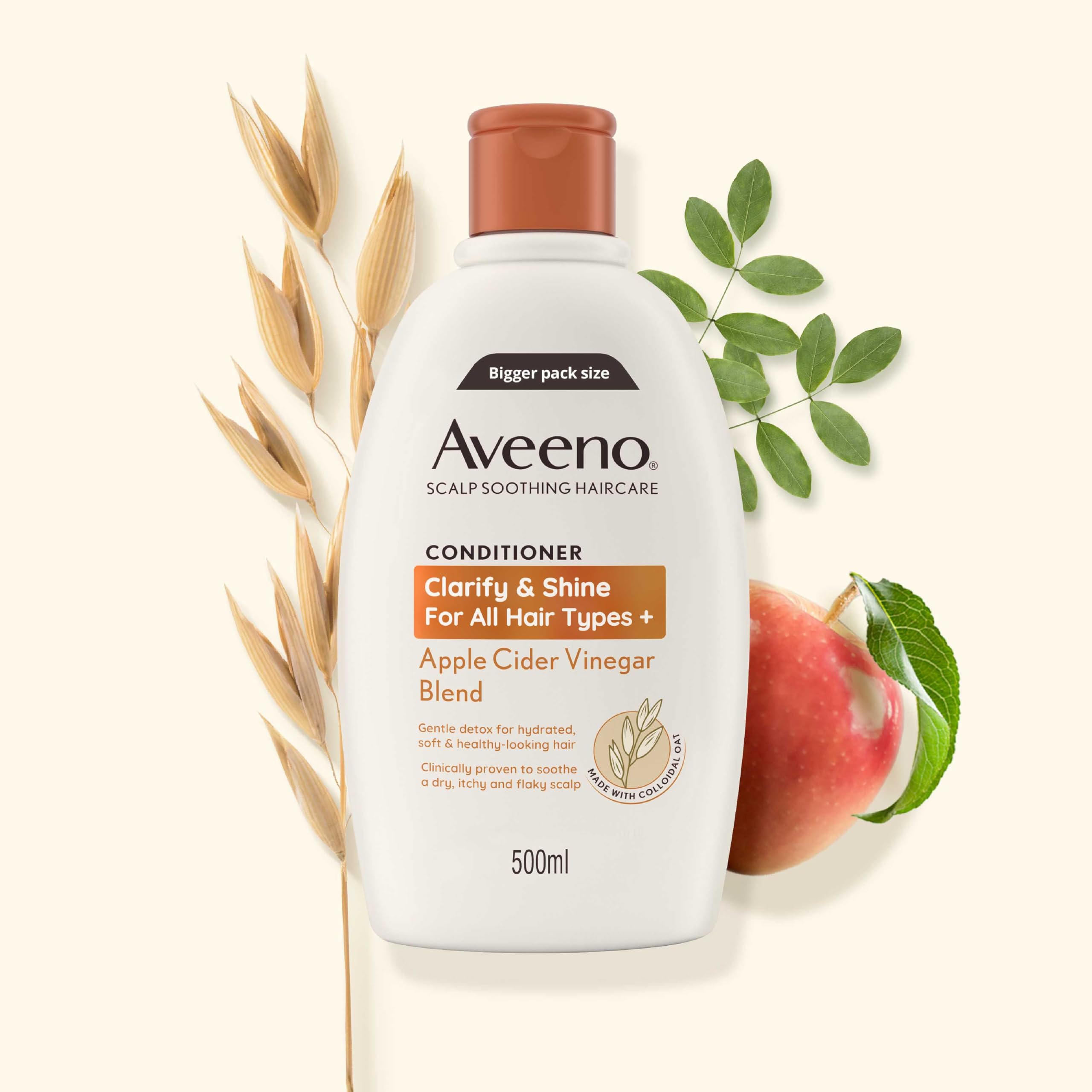 Aveeno Scalp Soothing Clarify & Shine Conditioner with Apple Cider Vinegar 500ml 7