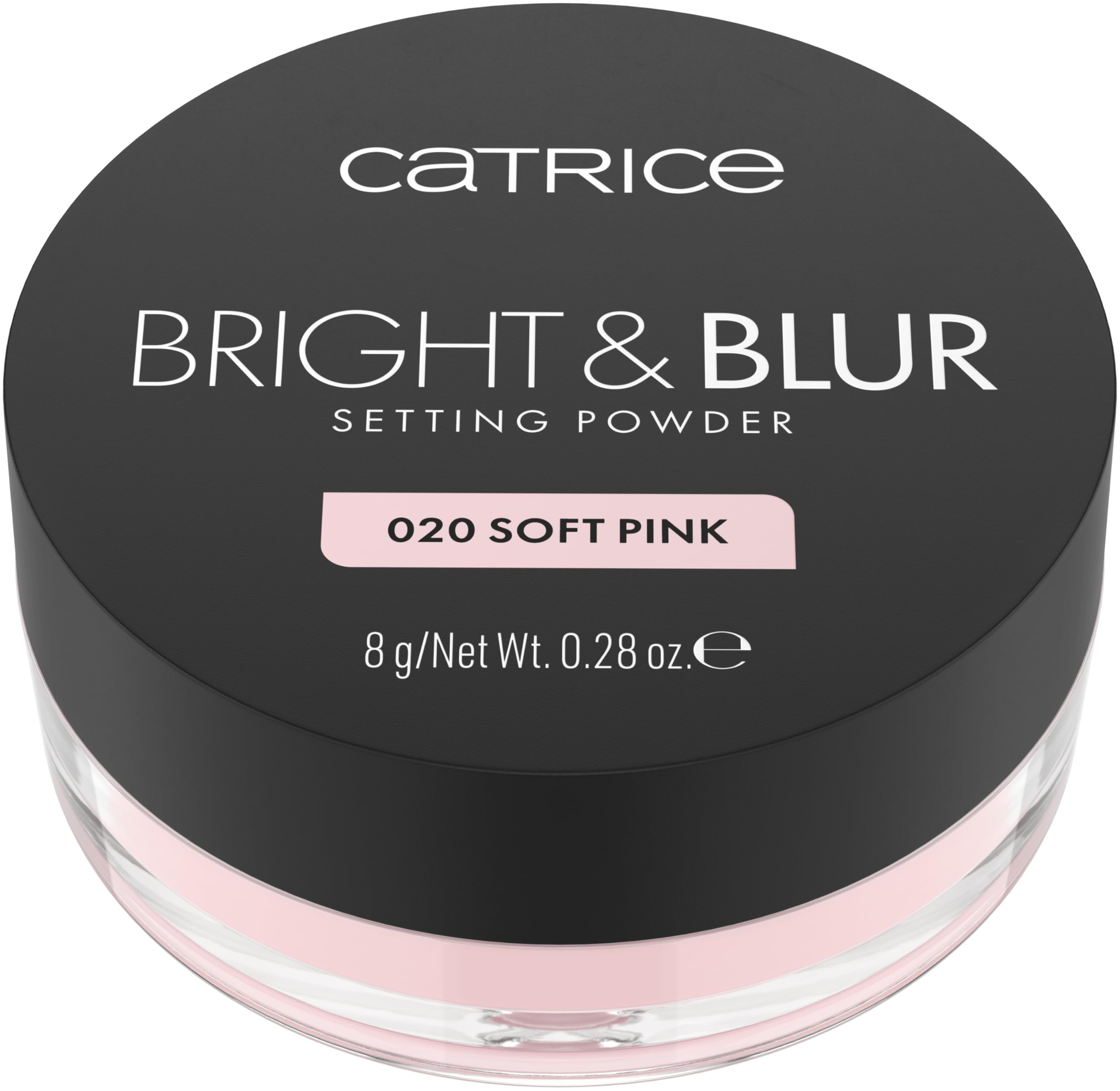 CATRICE Bright & Blur Setting Powder 020 Soft Pink - Smoothing, Pore Refining, Fixing