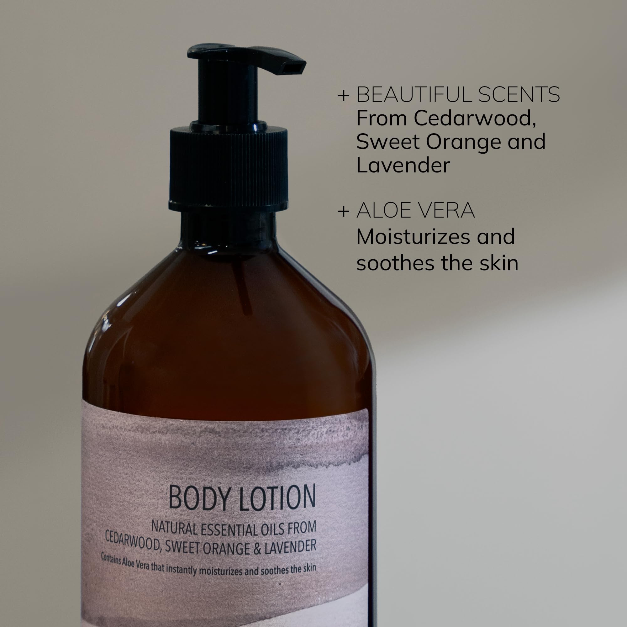 ENA Living Cedar Scented Lotion | 500ml | Dermatologically Tested Moisturiser for Dry Skin 3