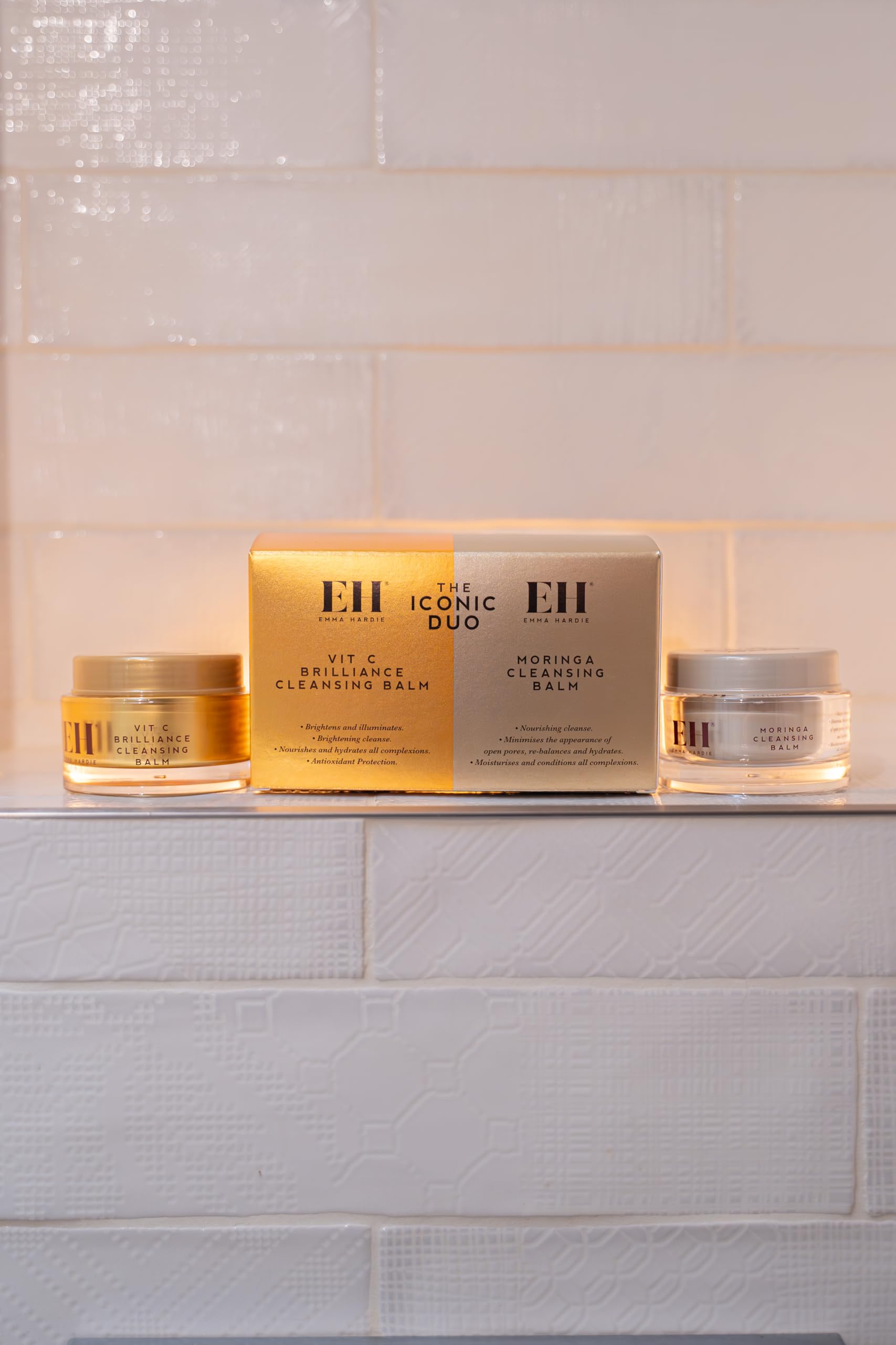 Emma Hardie Iconic Cleansing Duo: Vitamin C Brilliance & Moringa Balms (2 x 50g) 6