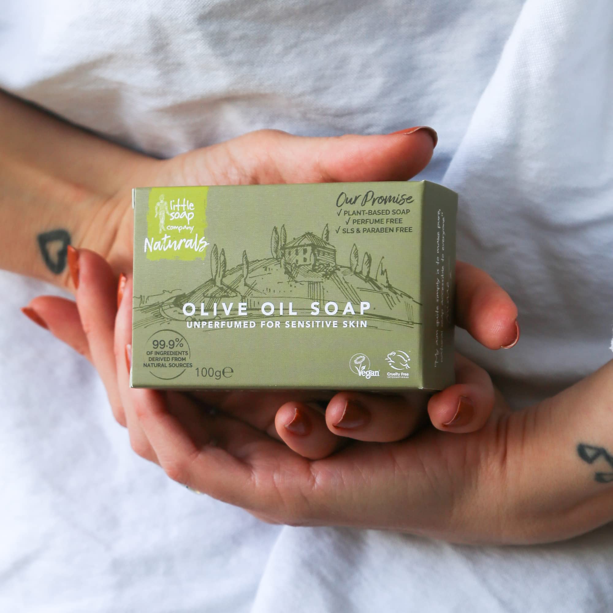 Little Soap Company Olive Oil Soap Bar - Vegan, Cruelty Free, Unperfumed for Sensitive Skin 7