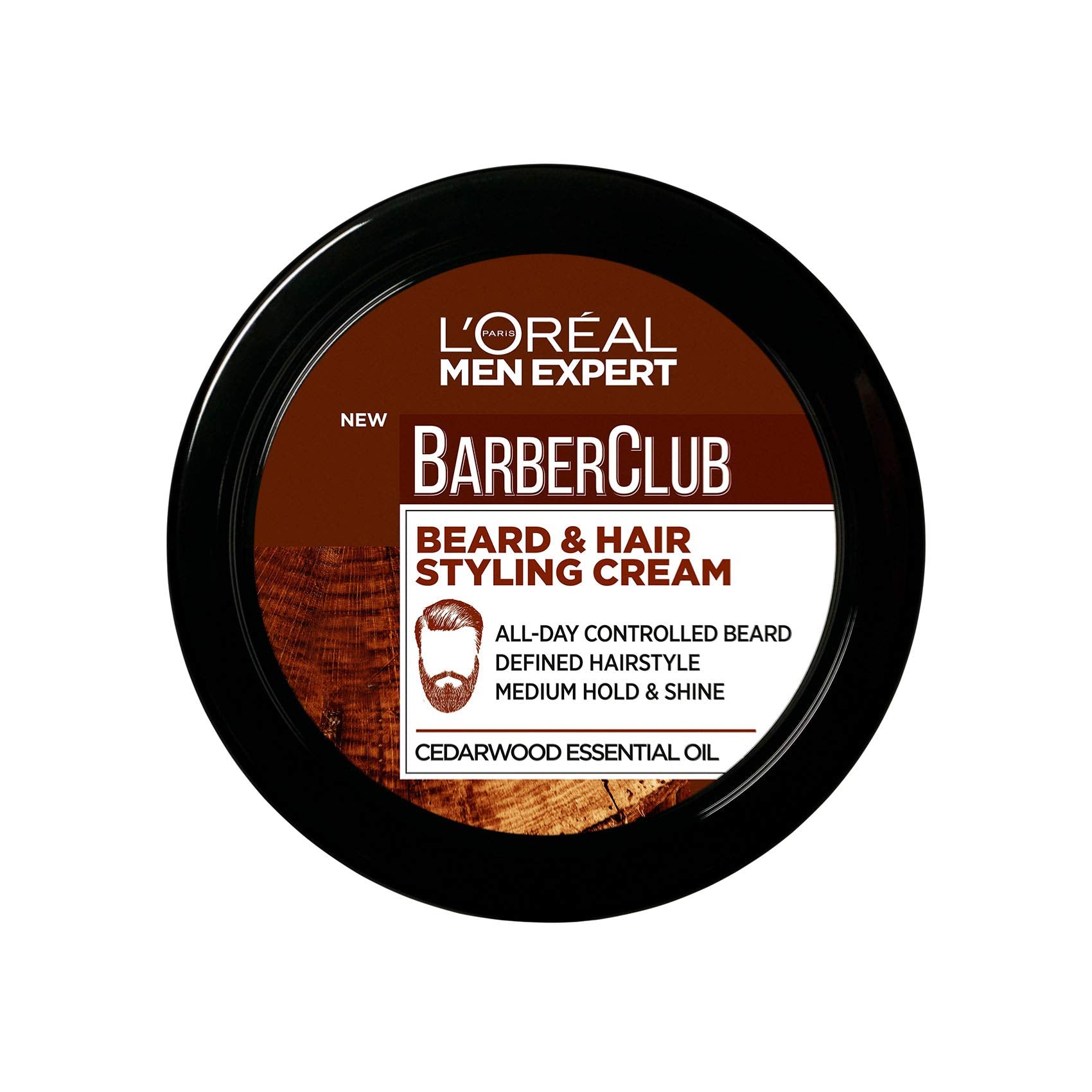 L'Oreal Men Expert Barber Club Beard, Hair & Mo Styling Cream, 75ml