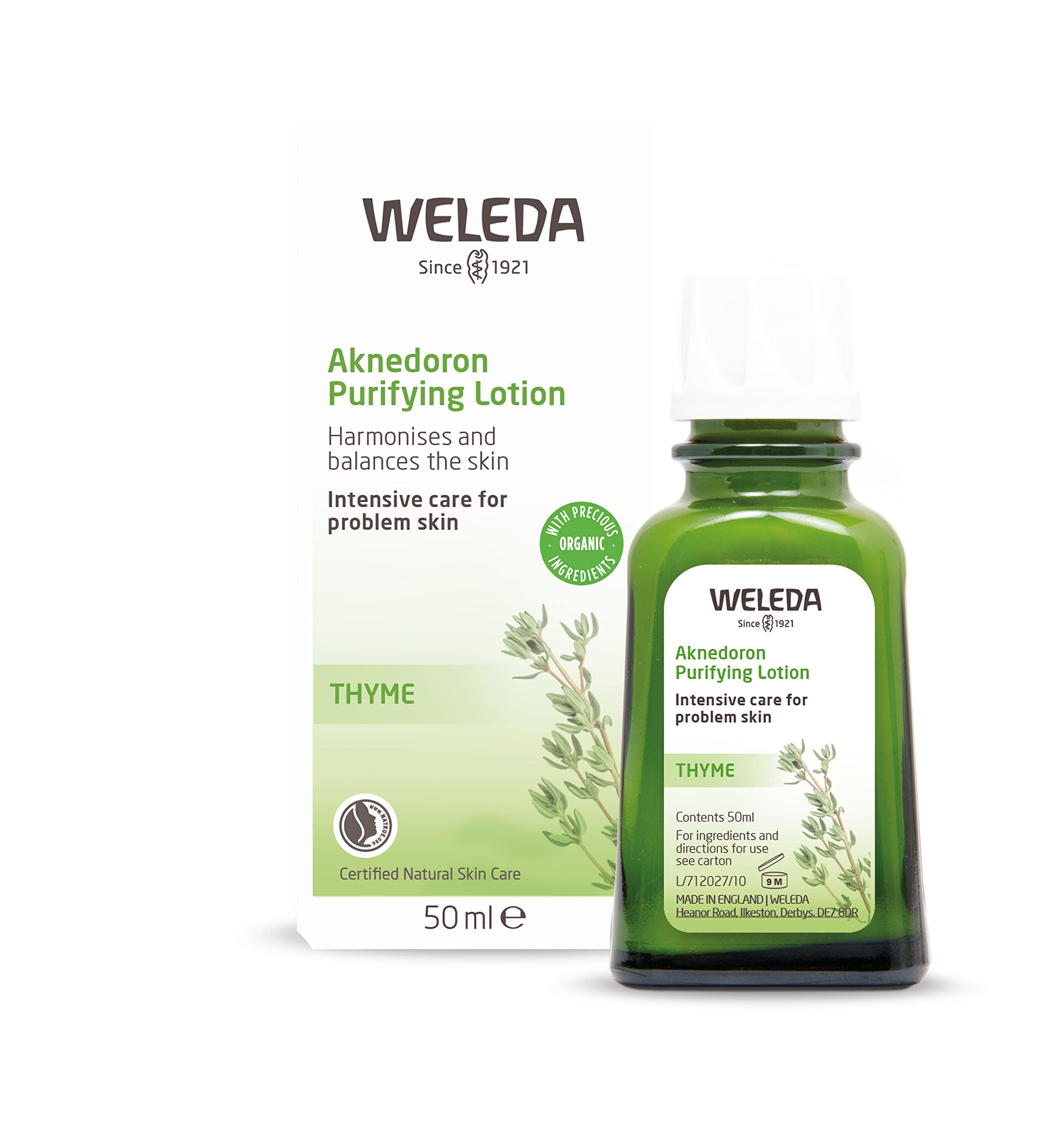 Weleda Aknedoron Purifying Lotion for Problem Skin, 50 ml - Rebalancing & Mattifying