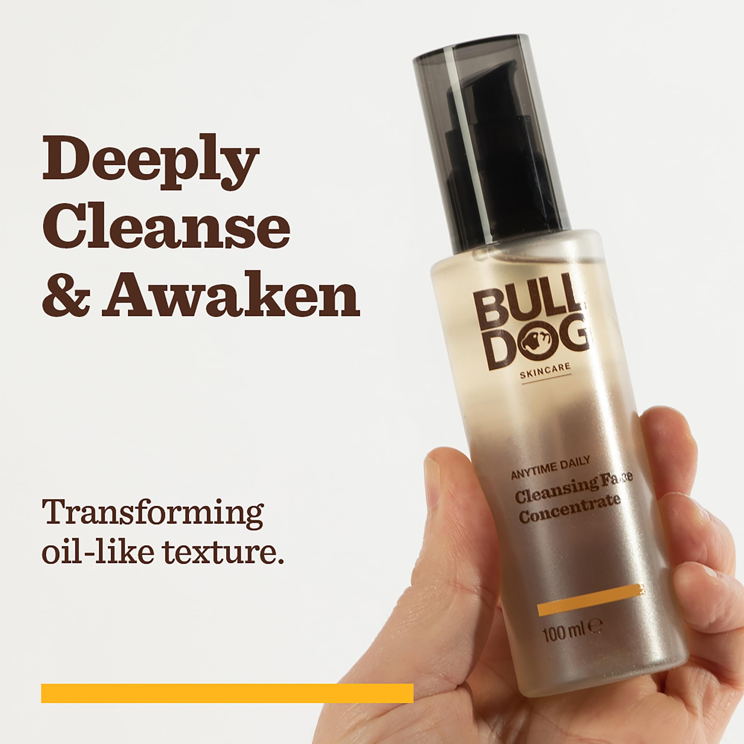 BULLDOG SKINCARE Anytime Daily Cleansing Concentrate for Men | Face Wash with Natural Acids