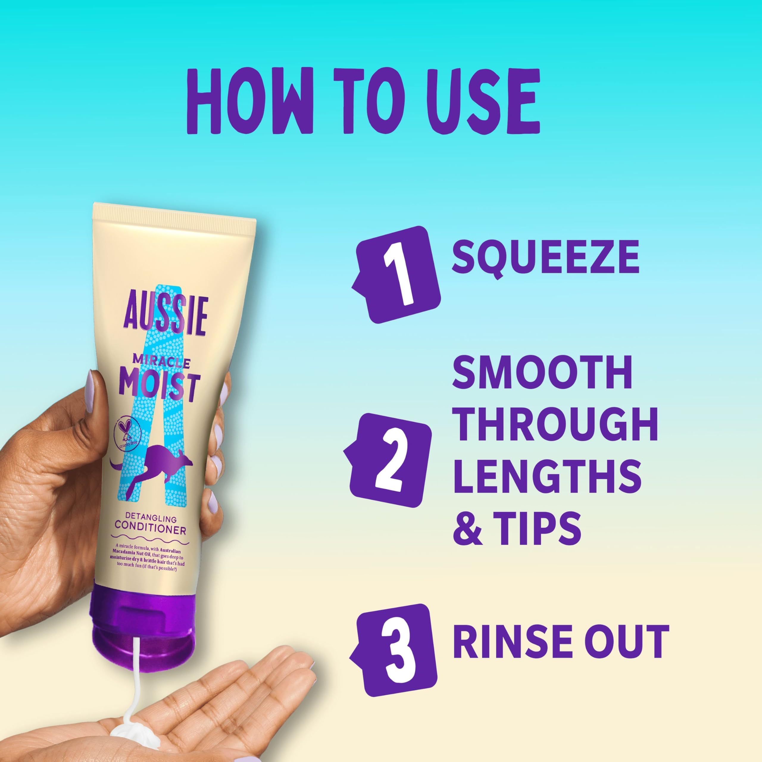 Aussie Miracle Moist Detangling Conditioner 1L XXL - Deep Hydration with Macadamia Nut Oil 7