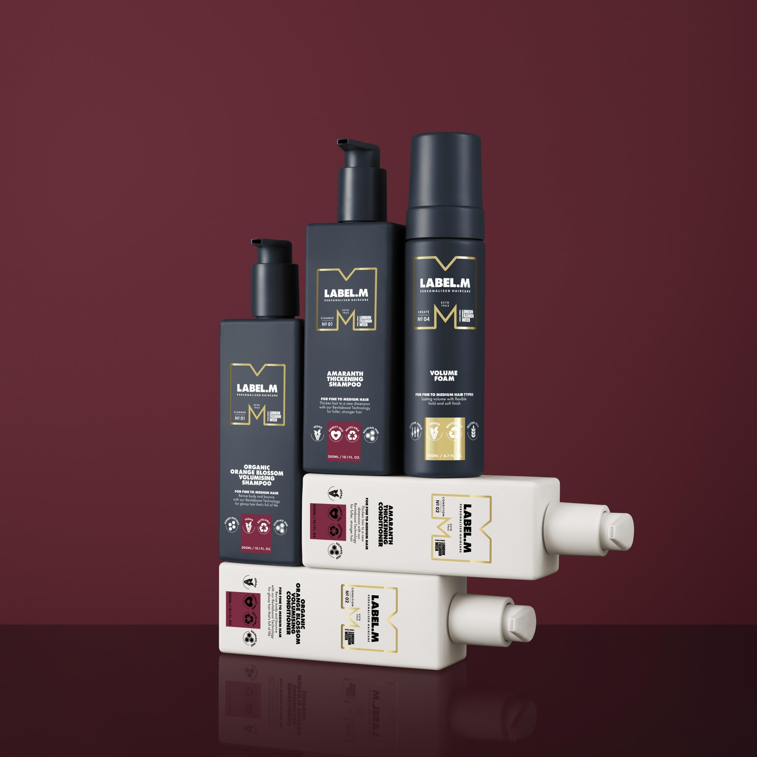 label.m Amaranth Thickening Shampoo for Fuller, Stronger Hair 300ml 4