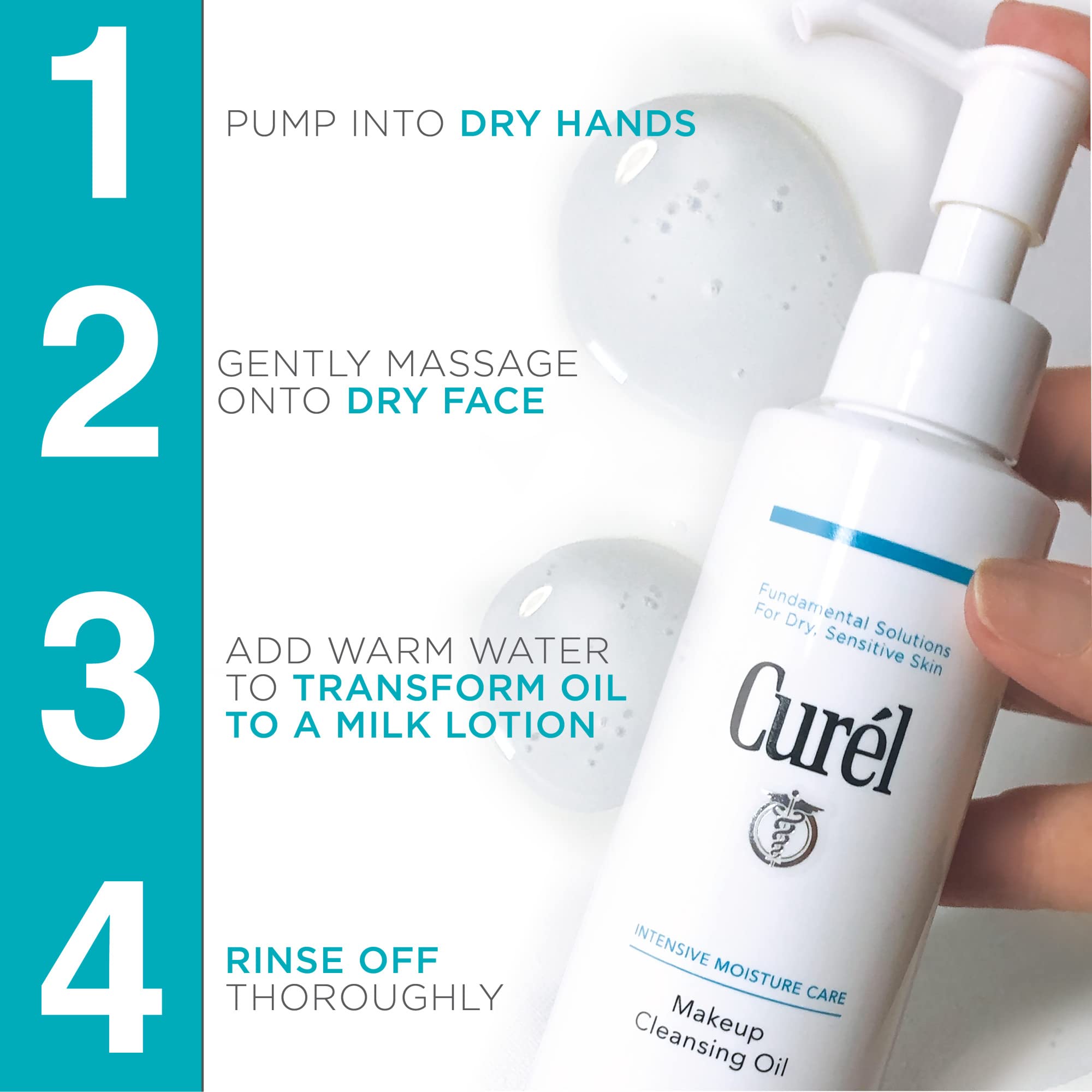 Curél Make-up-Reinigungsöl 150 ml für trockene, empfindliche Haut 7