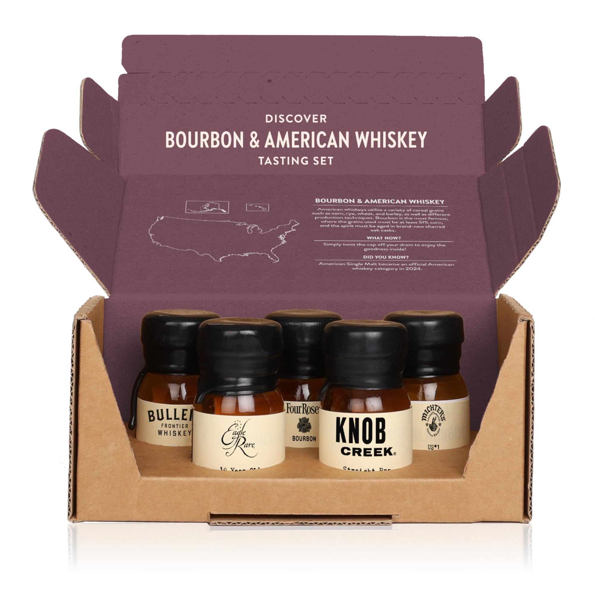 Visit the Drinks by the Dram Bourbon & American Whiskey Discovery Set