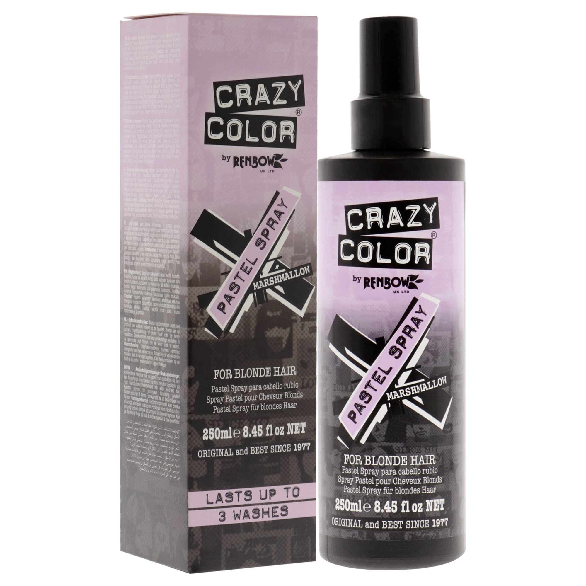 Crazy Color Temporary Colour Maintaining Spray, Marshmallow - 250 ml 3