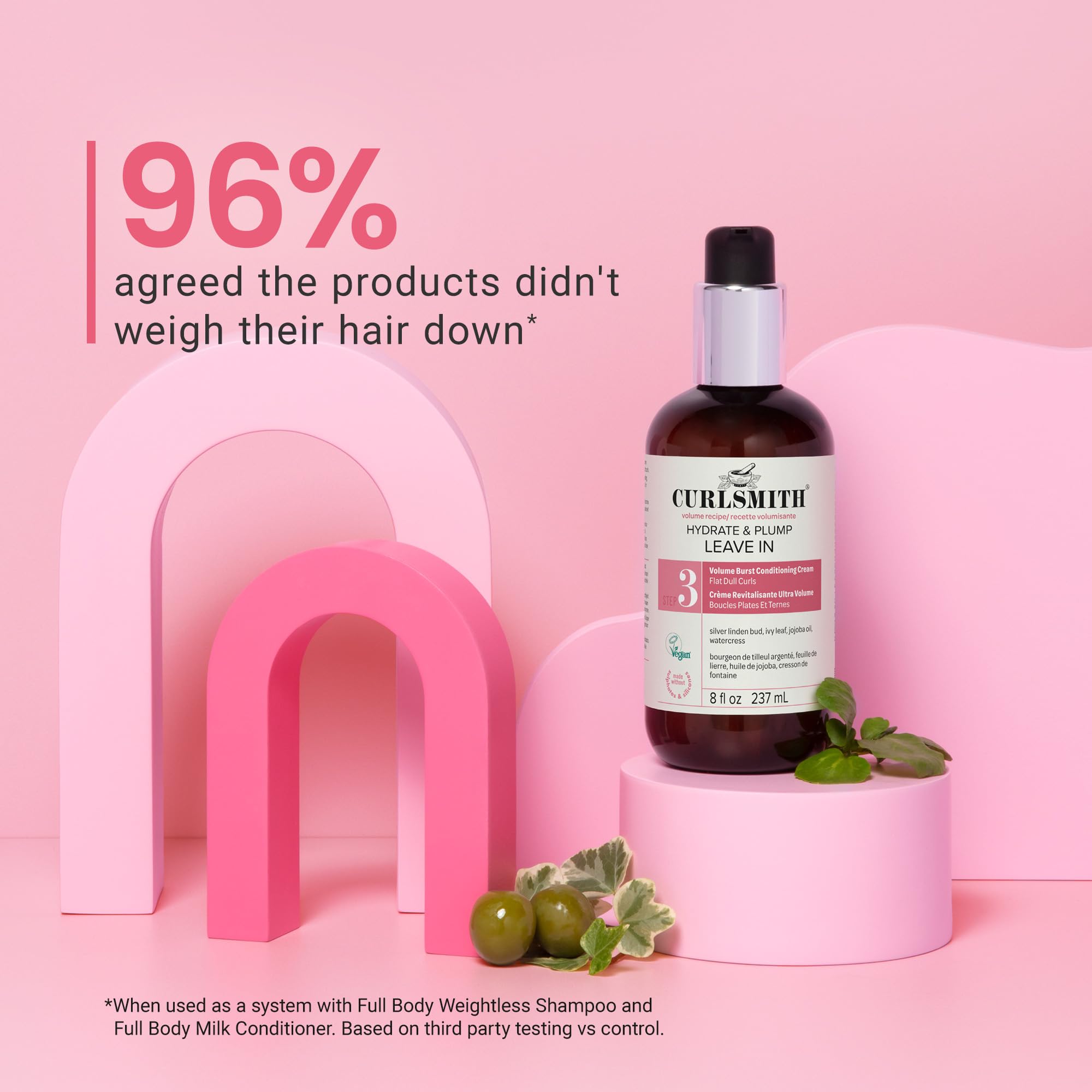 CURLSMITH Hydrate & Plump Leave In Hair Conditioner for Volume and Thickness 7