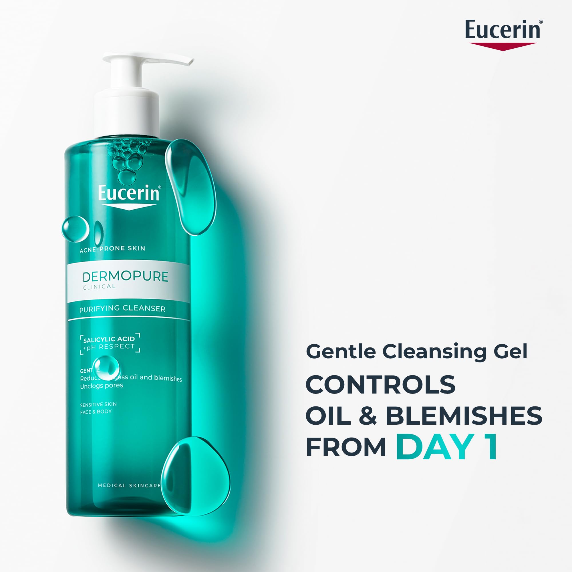 Eucerin Dermopure Clinical Purifying Cleanser 200ml for Oily, Blemish-Prone Skin 5
