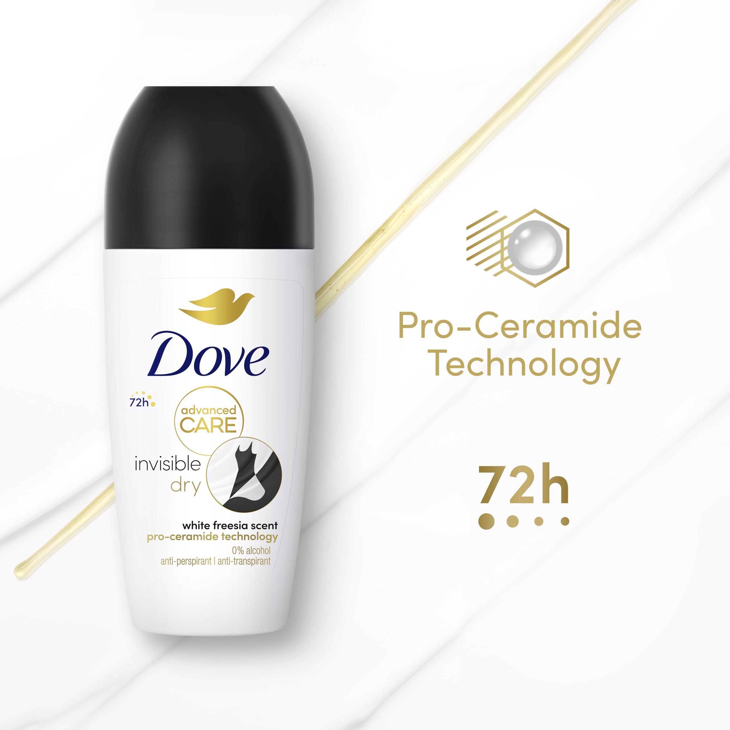 Dove Advanced Care Invisible Dry Antitranspirant-Deodorant, 6er-Packung mit T 5