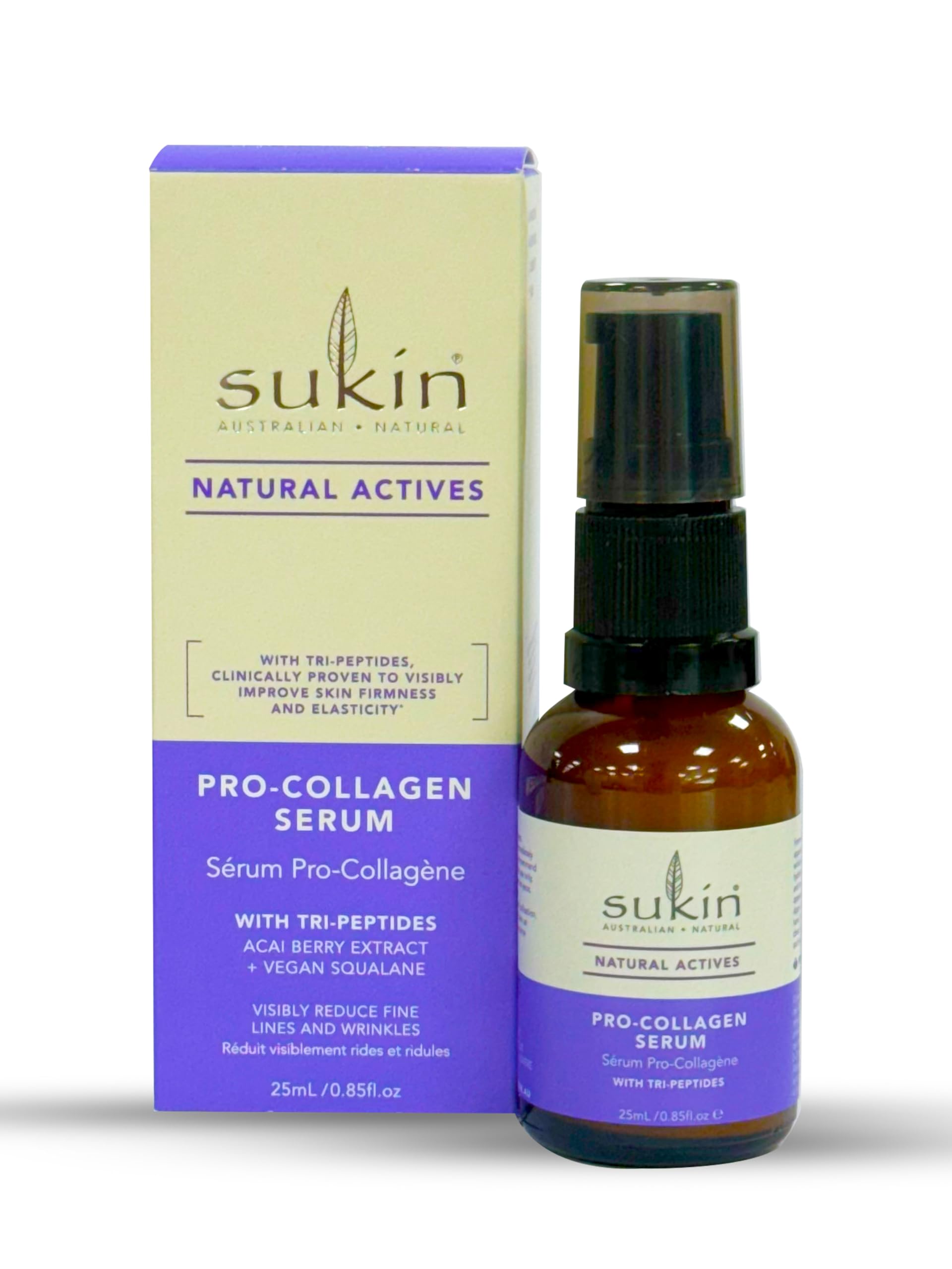 Sukin Natural Actives Pro Collagen Serum with Tri Peptides for Fine Lines