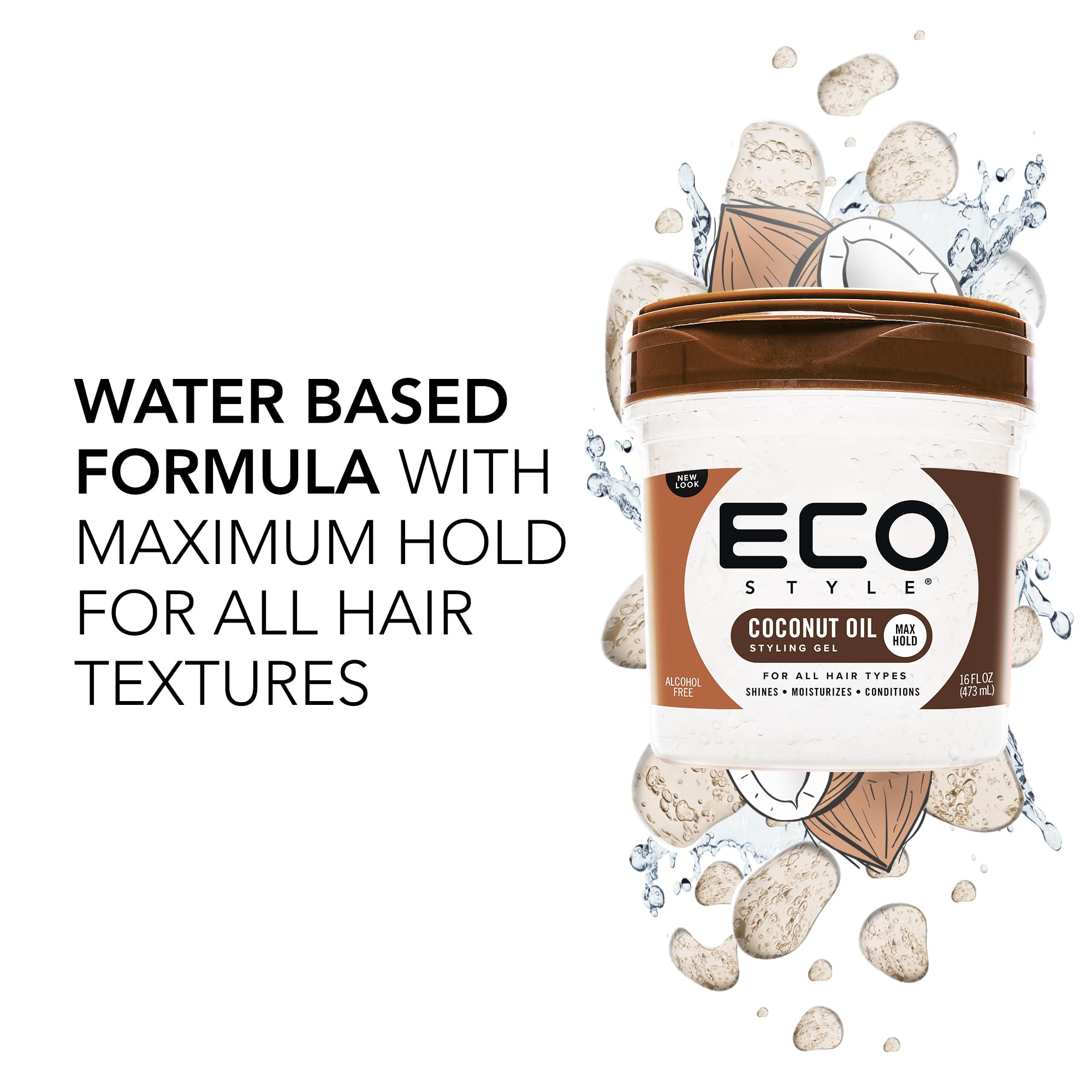 Eco Styler Coconut Oil Styling Gel for Superior Hold and Shine (16oz) 4
