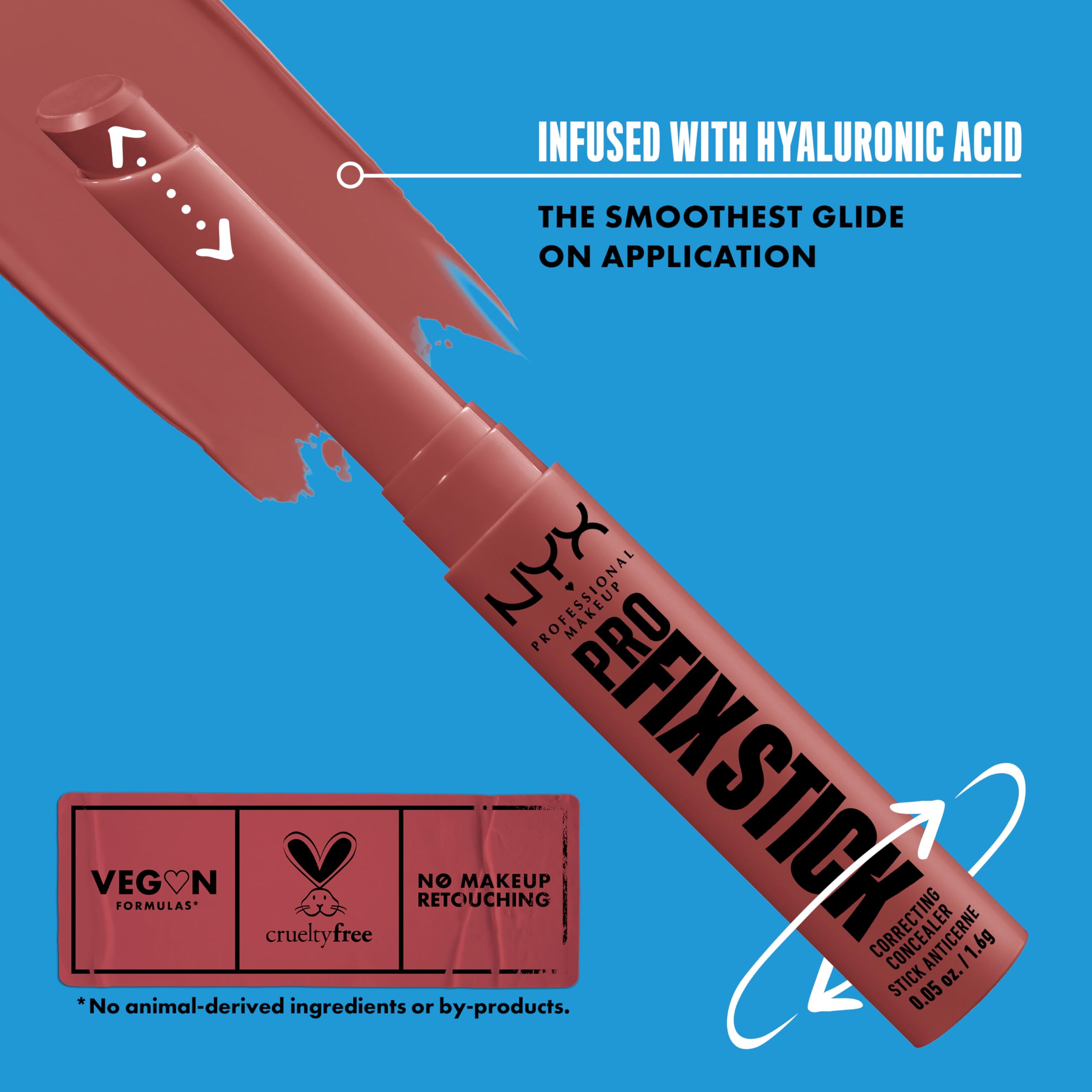 NYX Professional Makeup Pro Fix Stick Concealer - Vanilla | 12H Wear, Vegan Formula