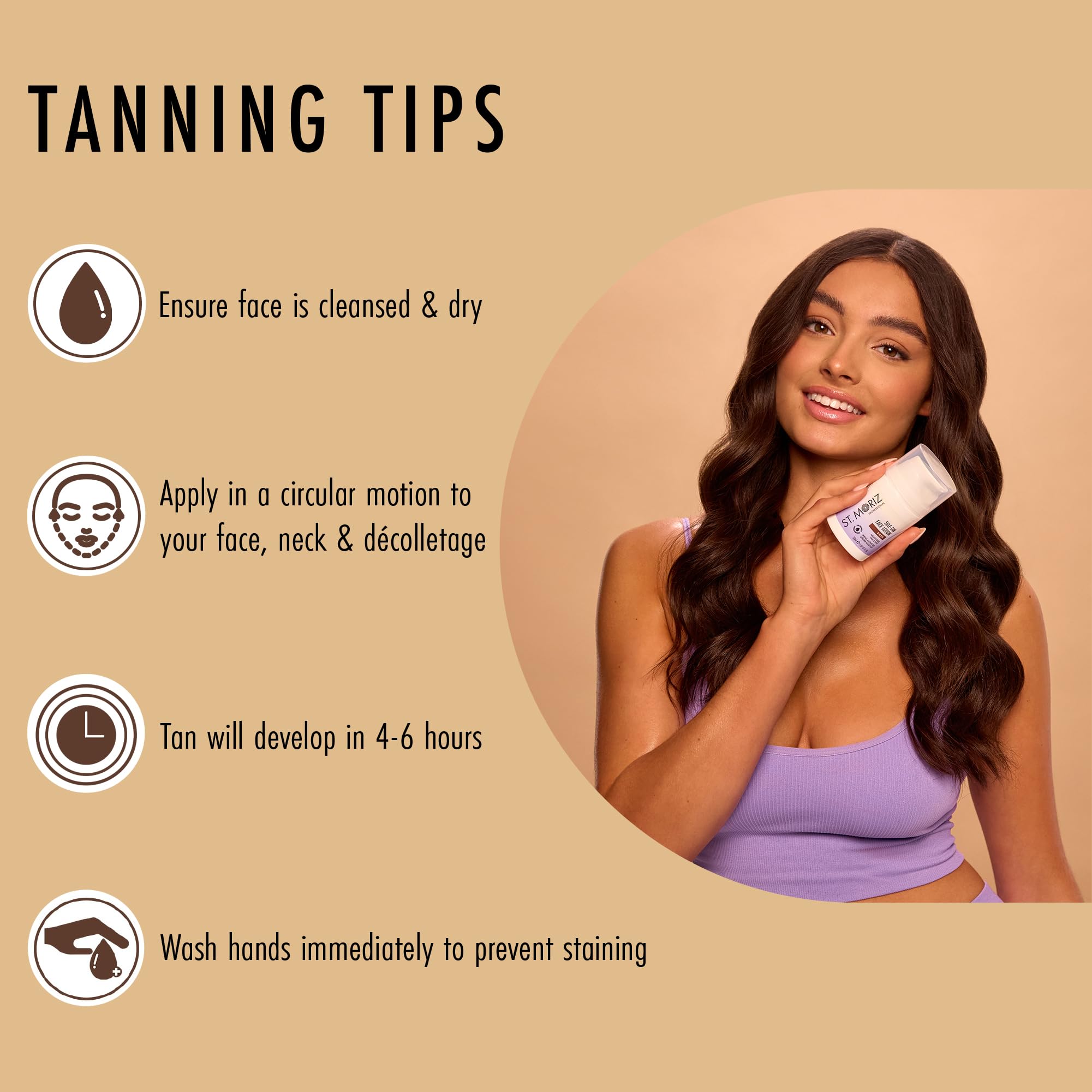 St Moriz Professional Dark Self Tan Face Lotion with Aloe Vera & Vitamin E 5