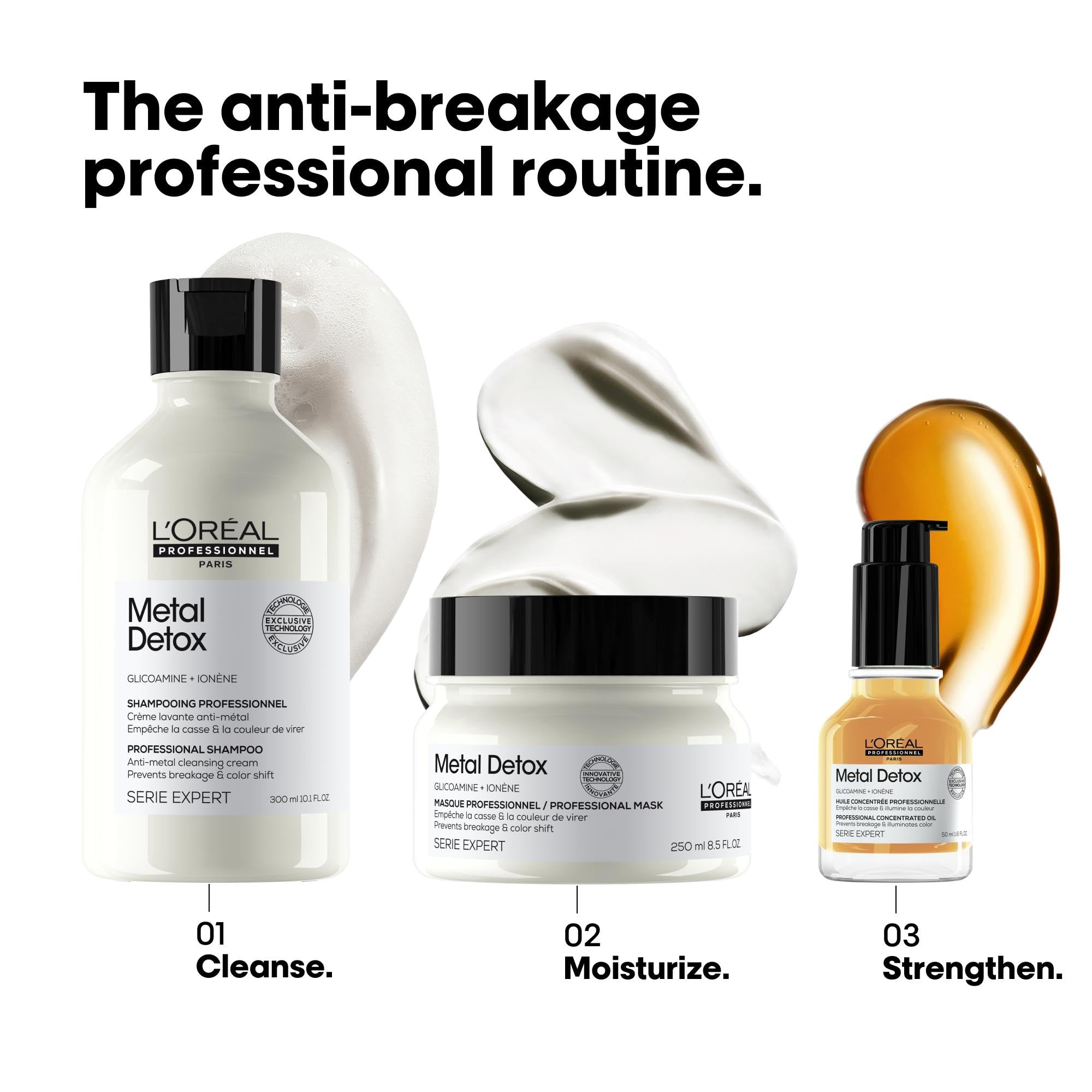 L'Oréal Professionnel Metal Detox Hair Mask 150ml - Prevent Breakage & Color Damage 6