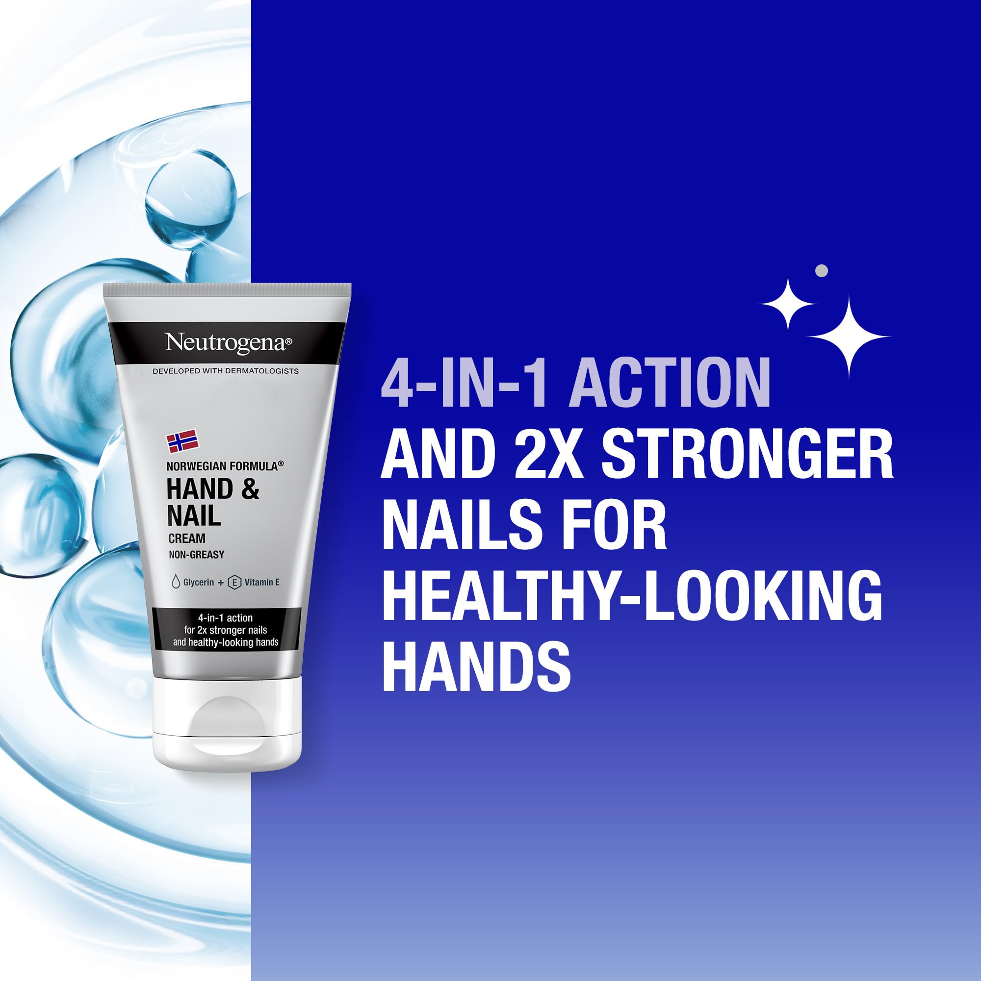 Neutrogena Norwegian Formula Hand and Nail Cream with Glycerin & Vitamin E, 75ml