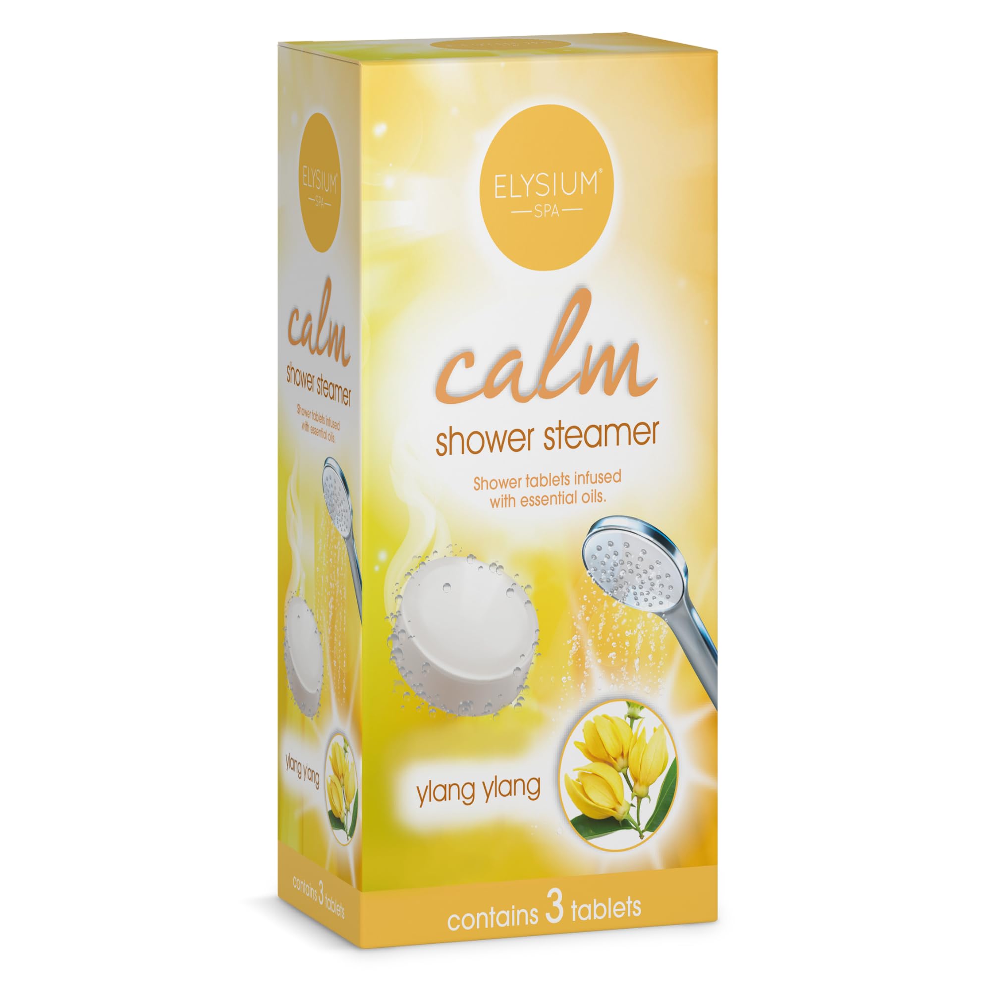 ELYSIUM SPA Shower Steamers with Essential Oils - Ylang Ylang, Eucalyptus, Lavender (3 Pack)