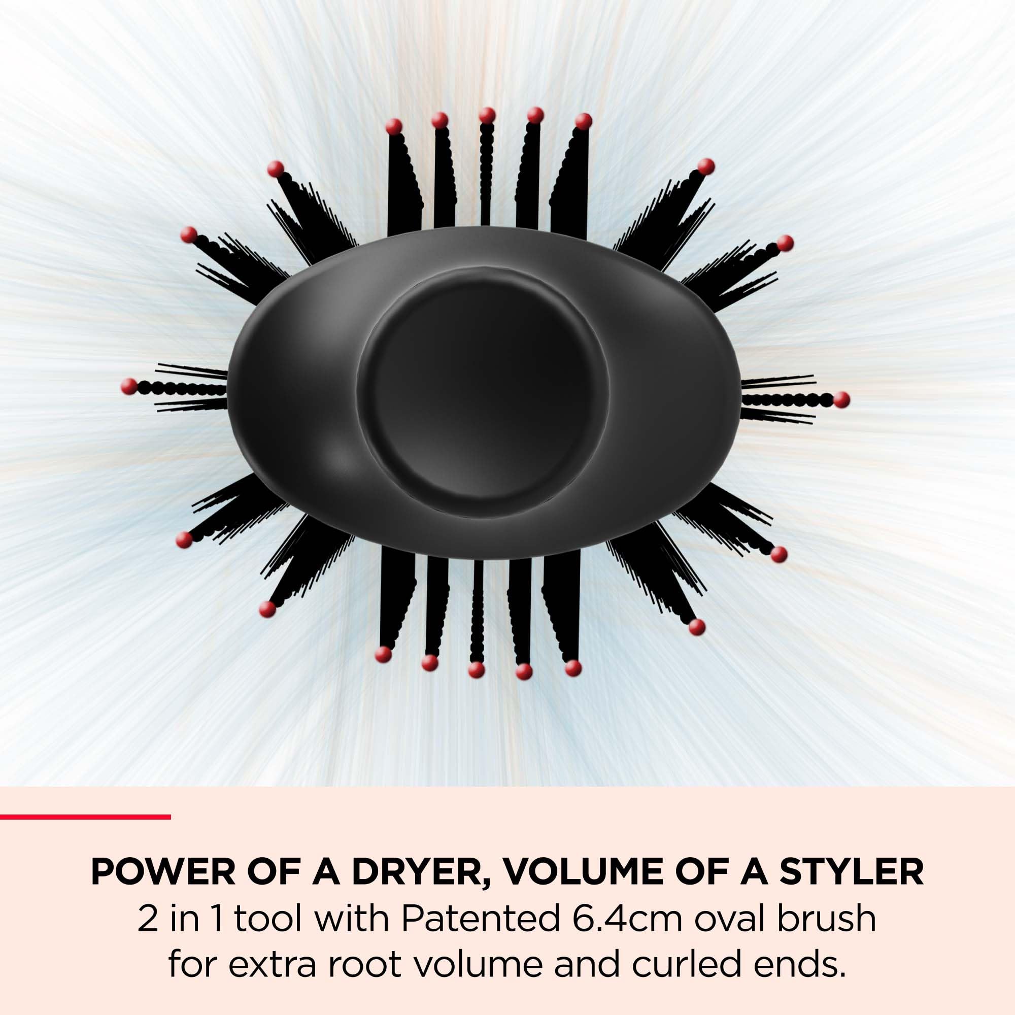 Revlon One-Step Volumiser Plus with Detachable Head, Ceramic Titanium Barrel, Charcoal Pins 5