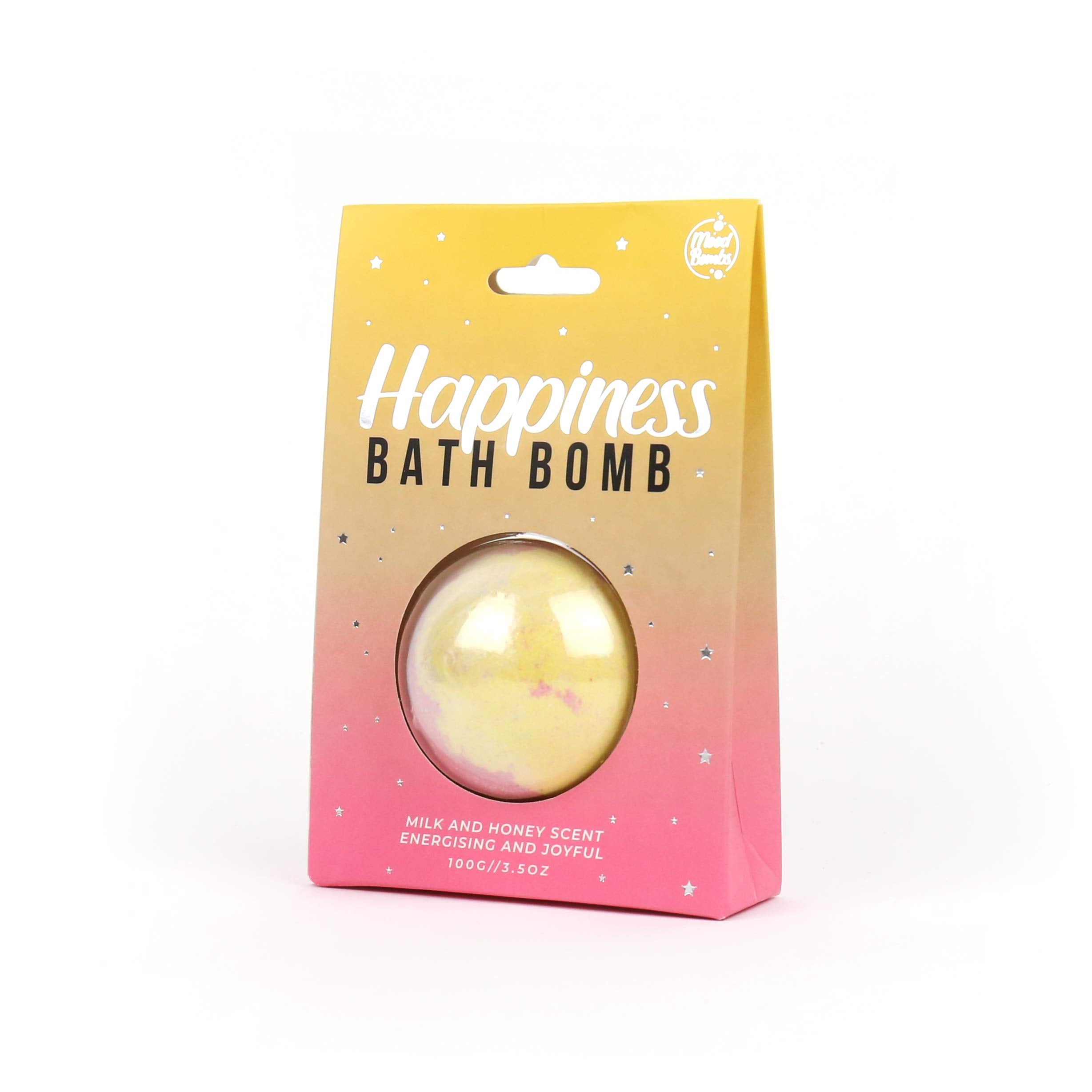 Gift Republic Happiness Mood Boosting Bath Bomb, Milk and Honey Scented, 100g 3