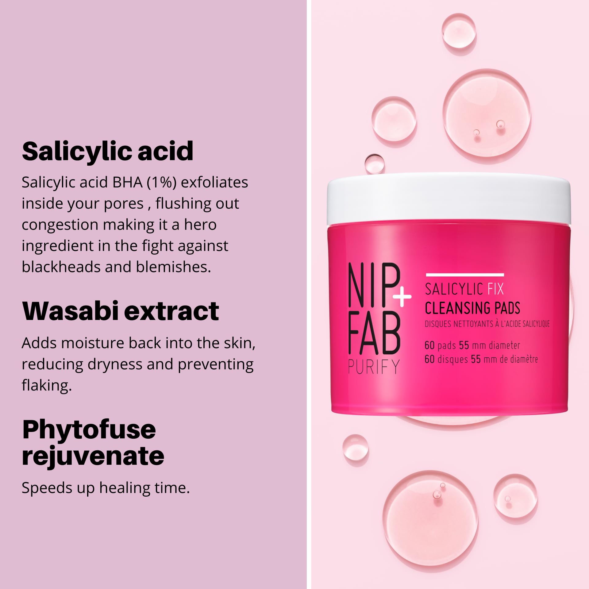 Nip + Fab Saliyclic Fix Nachtpads für das Gesicht mit Hyaluronsäure, Peeling-Wirkung 5