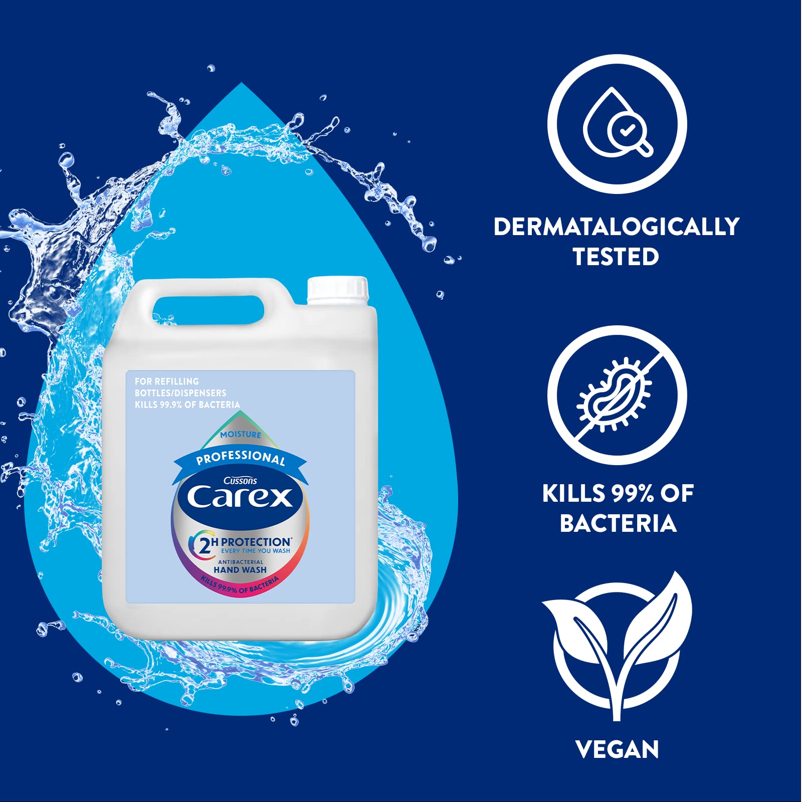 CAREX Professional Moisture Antibacterial Hand Wash Refill with Vitamin E - Orchid Scent