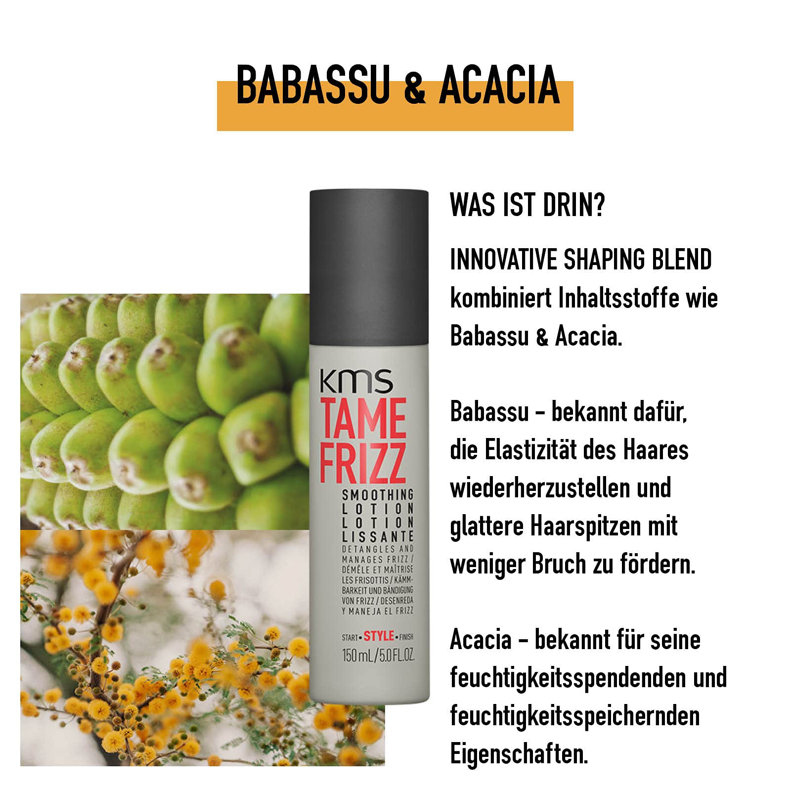 KMS TAMEFRIZZ Smoothing Lotion for Medium to Thick, Coarse Hair, 150 ml 3