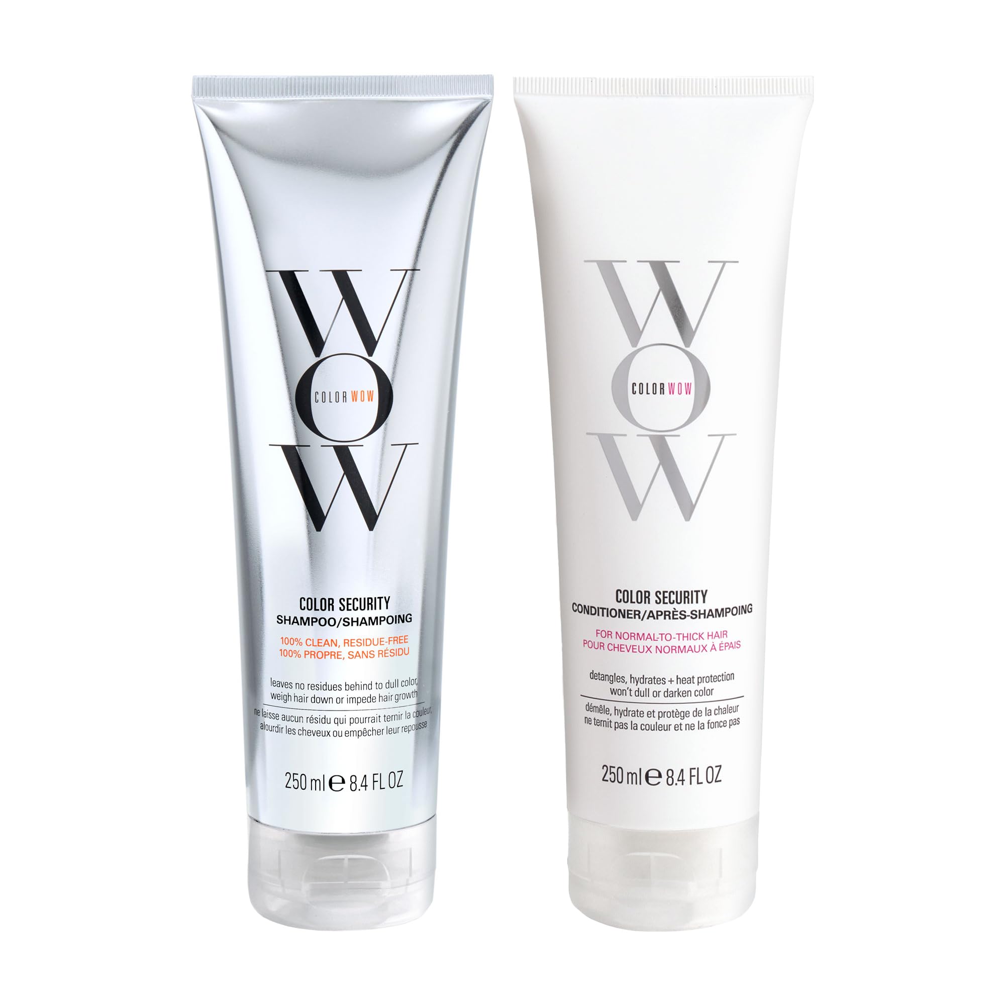 COLOR WOW Color Security Shampoo &amp; Conditioner Duo – Sulfatfrei, Feuchtigkeitsspendend