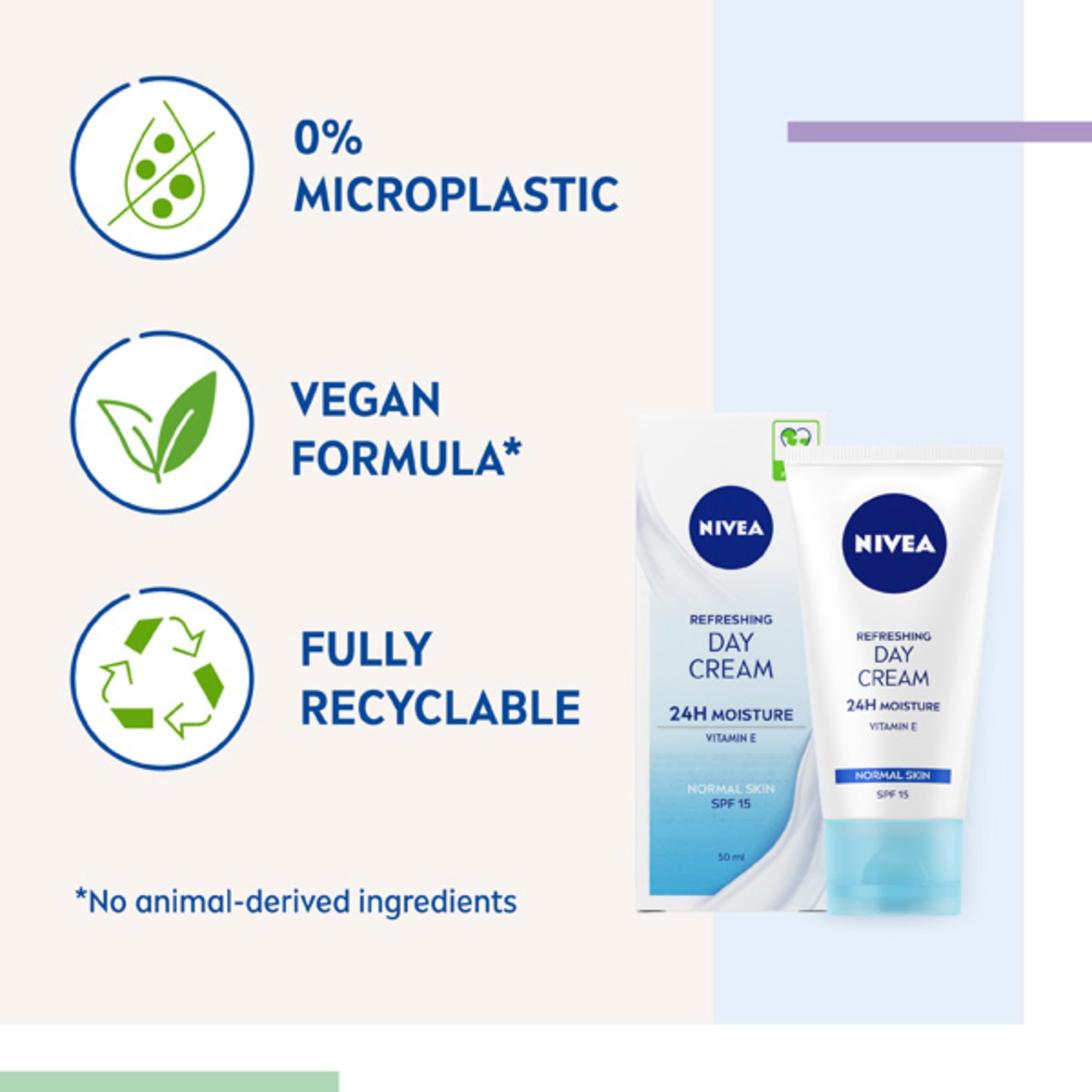 NIVEA Light Moisturising Day Cream with Vitamin E and SPF 15 for Normal Skin 5