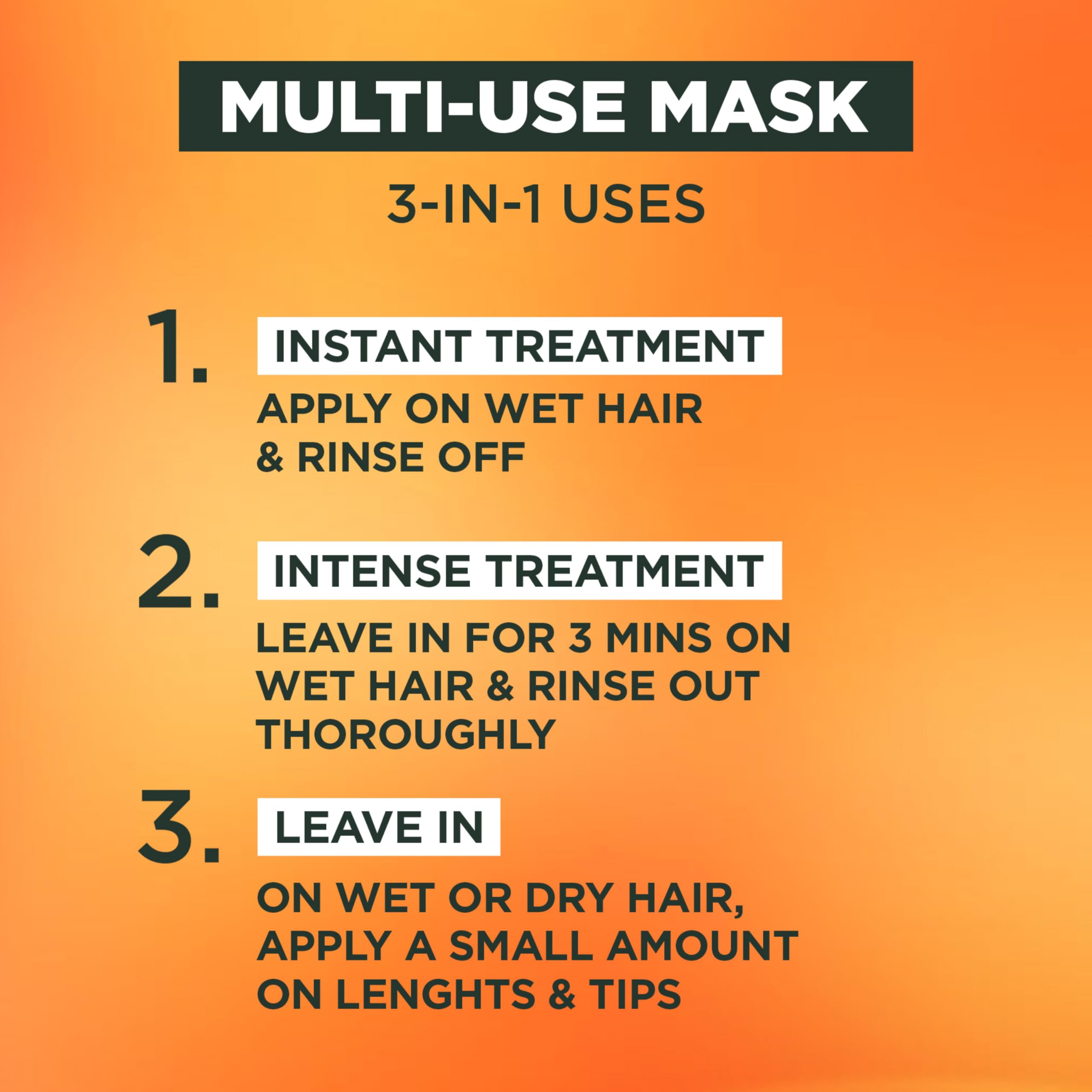 Garnier Hair Food Papaya 3-in-1 Treatment Mask for Damaged Hair, Vegan, 400ml 5