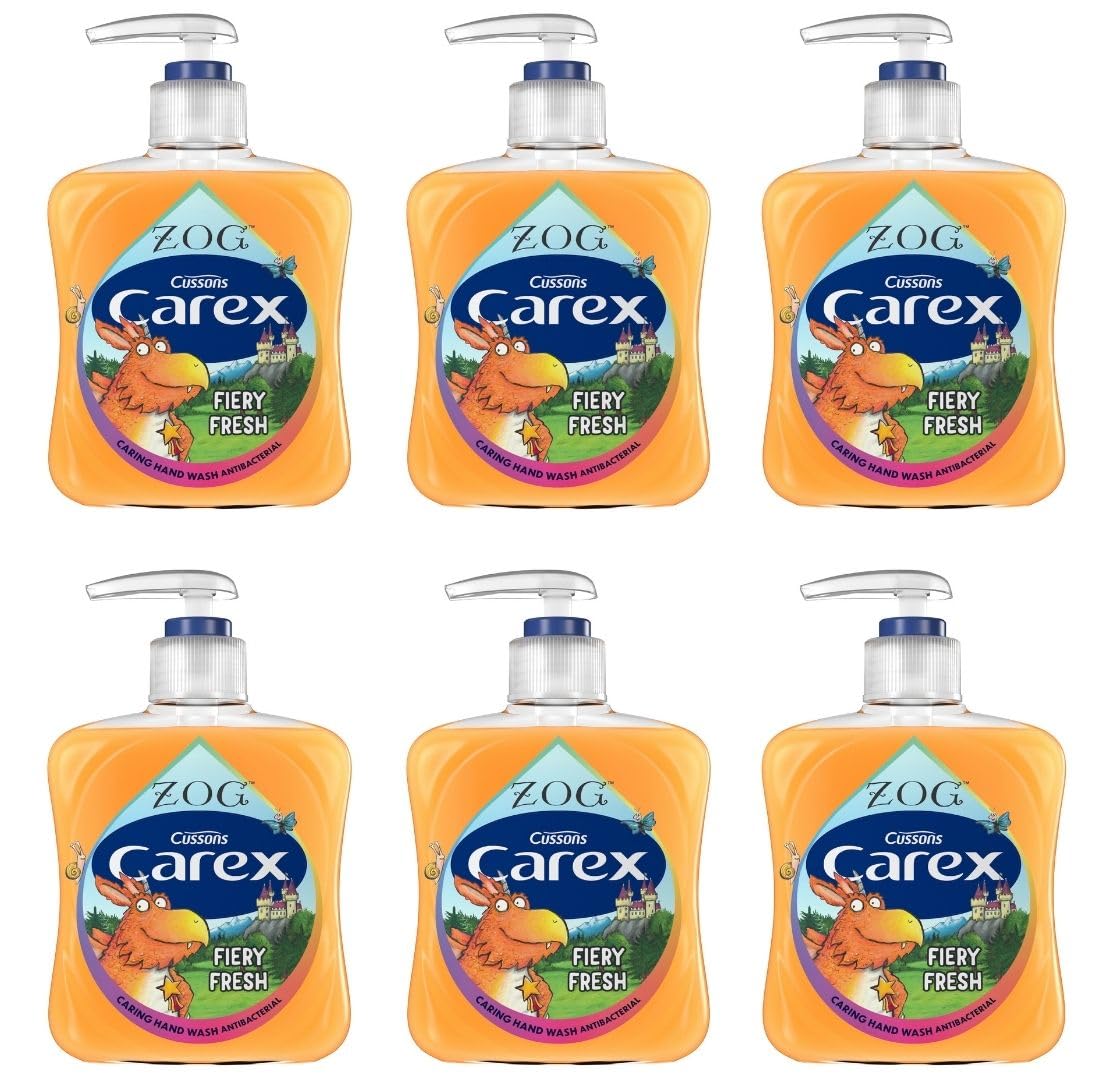 CAREX ZOG Fiery Fresh Antibacterial Hand Wash, Bulk Pack of 6, 1kg