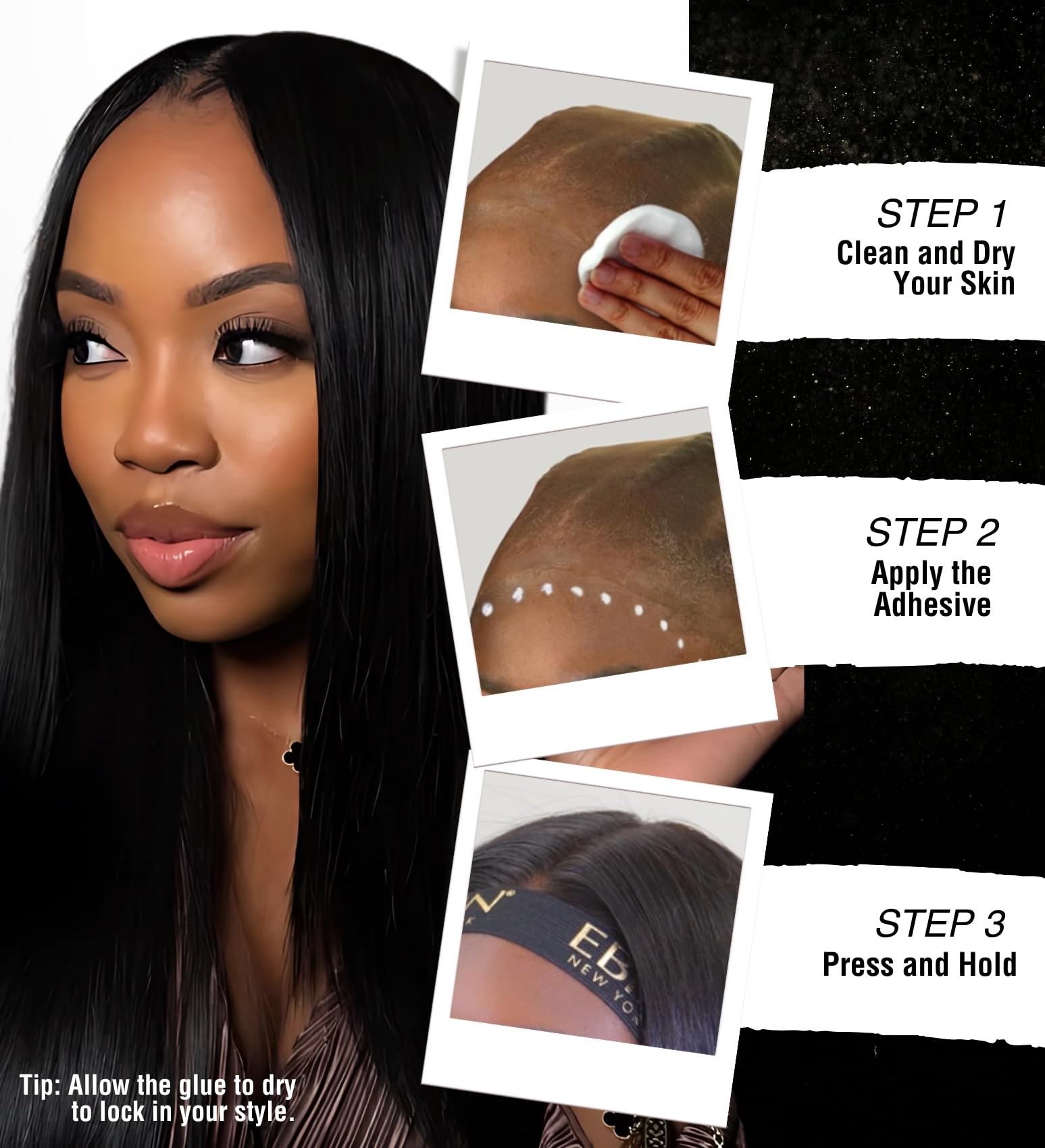 EBIN NEW YORK Wonder Lace Bond Extreme Firm Hold Wig Adhesive - Waterproof, Latex-Free, 1.18oz 5