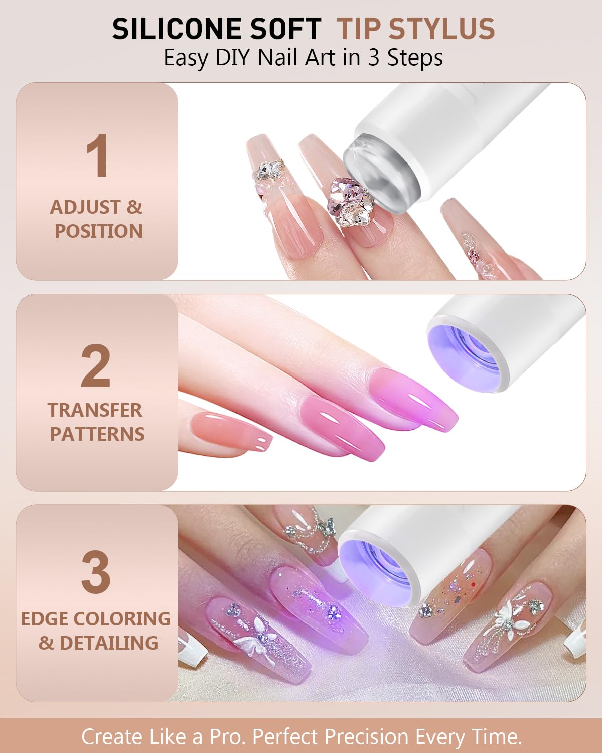 Lychico Handheld UV LED Nail Lamp with Stand for Cordless Gel-X Curing 4