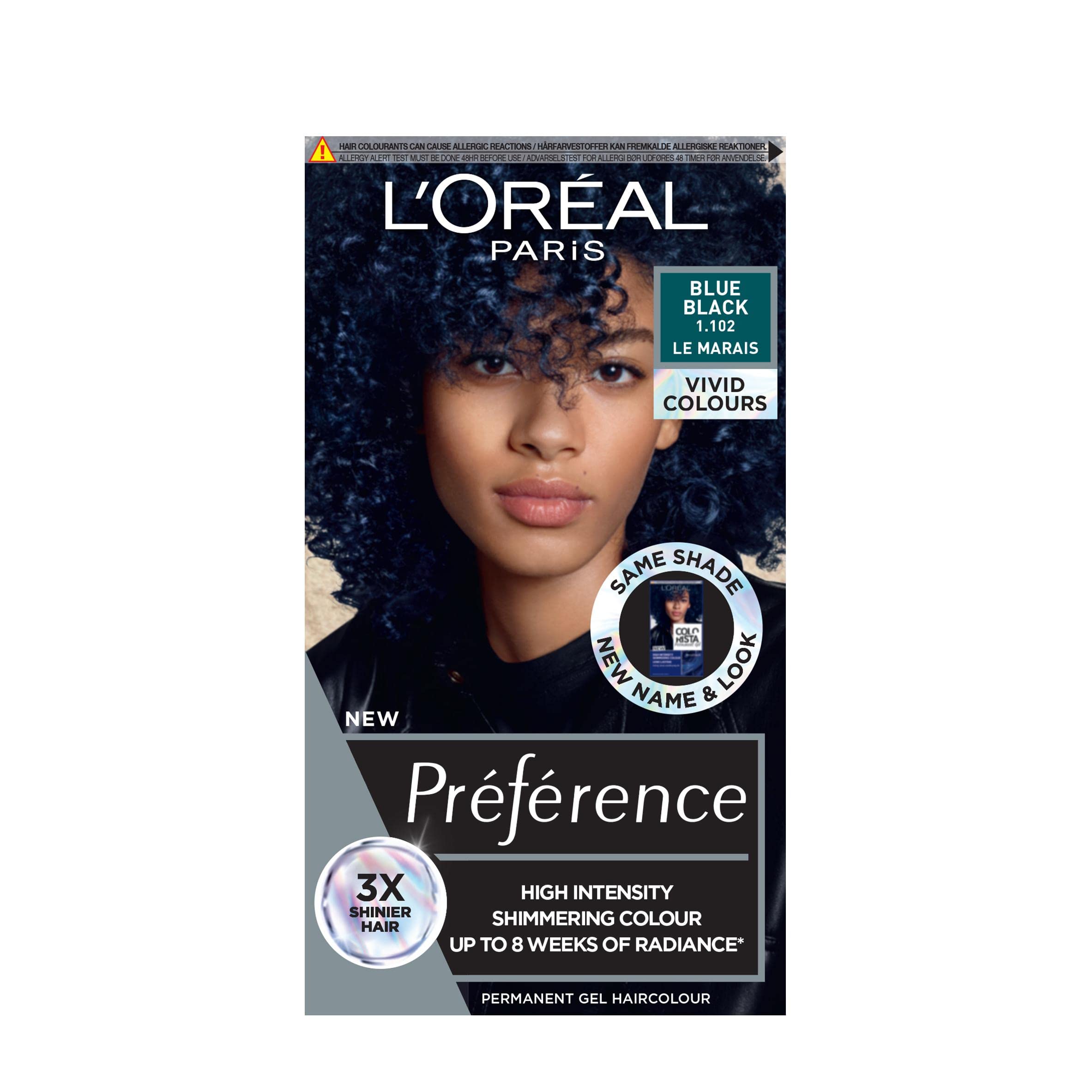 L'Oréal Paris Preference Vivids Permanent Hair Colour - Blue Black 1.102