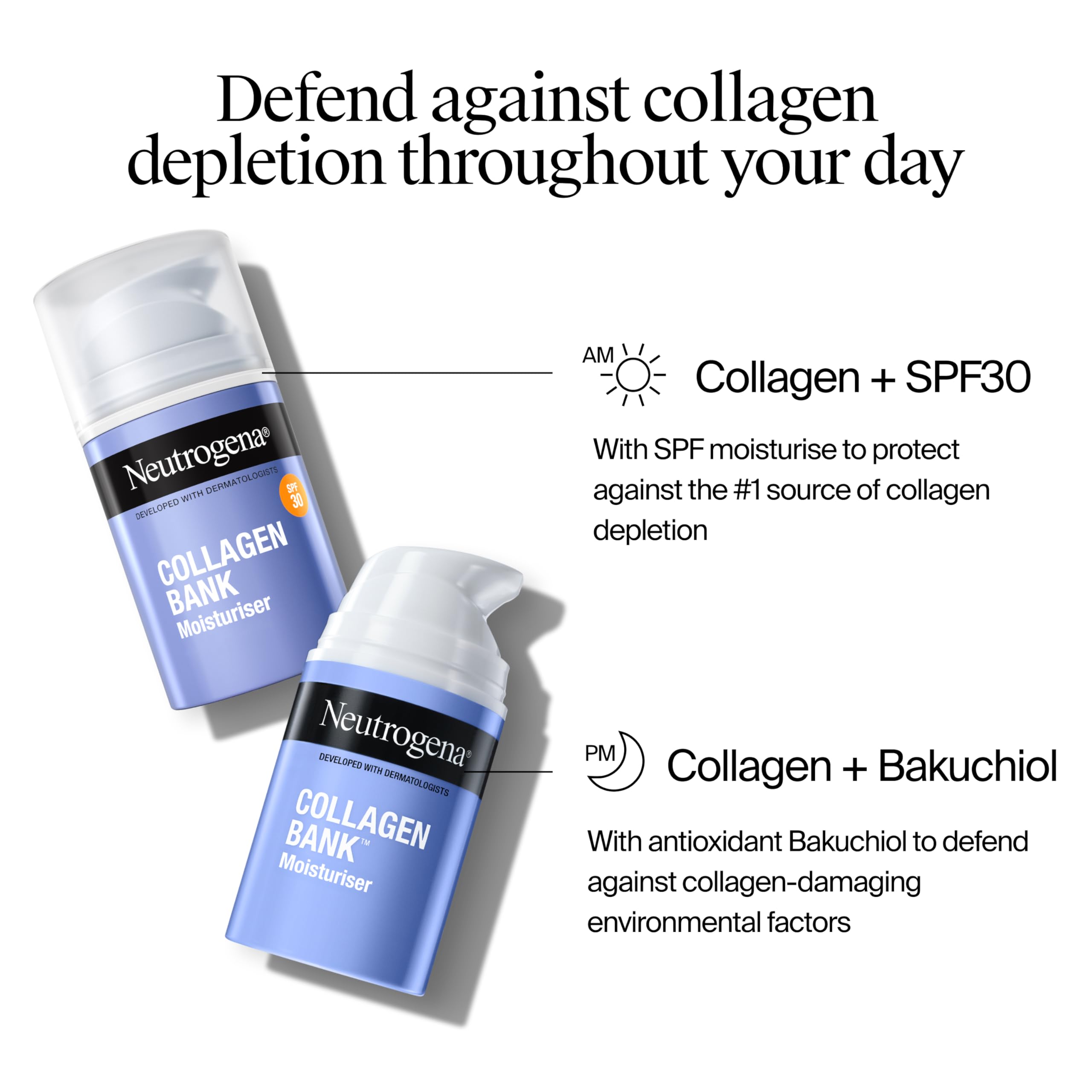 Neutrogena Collagen Bank Gesichtscreme mit LSF 30, tägliche Anti-Aging-Pflege 5