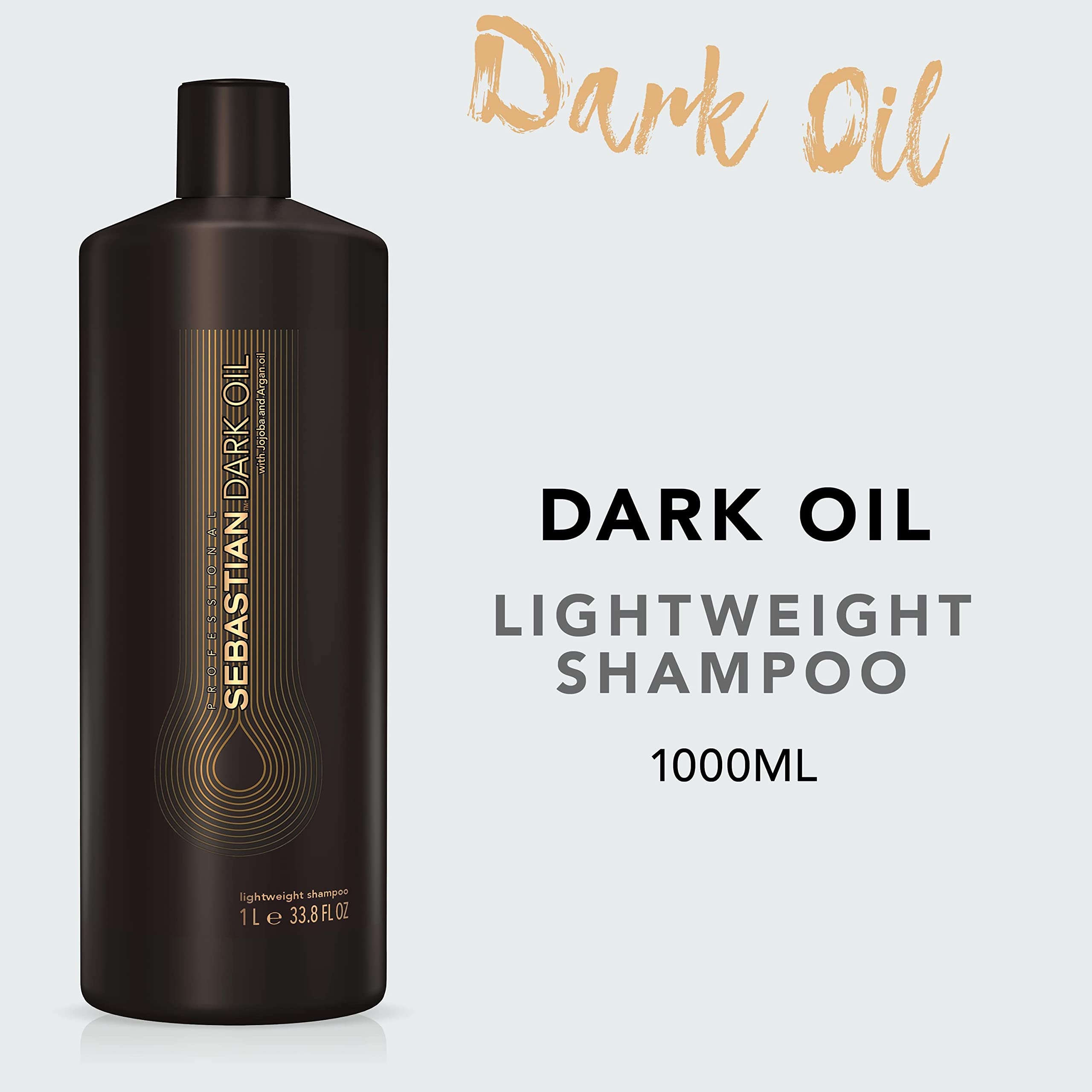 Sebastian Professional Dark Oil Lightweight Shampoo for Silky, Smooth Hair