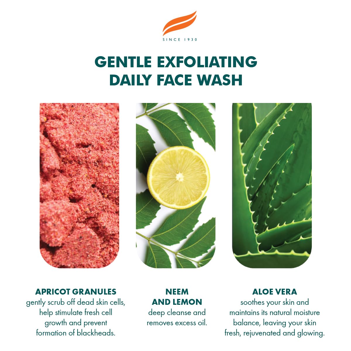 Himalaya Sanftes Peeling-Gesichtswaschgel für die tägliche Anwendung mit den pflanzlichen Wirkstoffen Aprikose, Neem und Zitrone, geeignet für alle Hauttypen – 150 ml 5