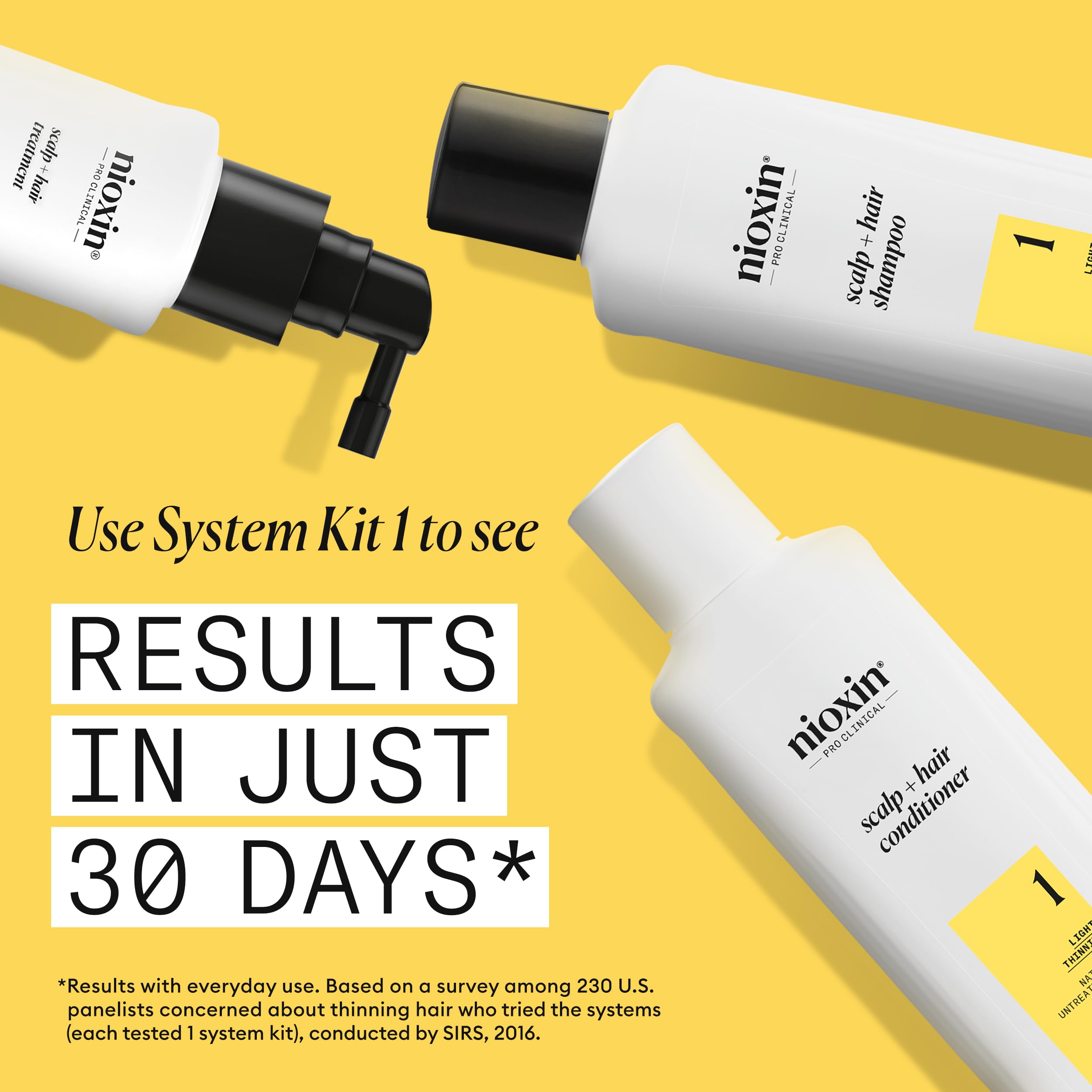 NIOXIN System 1 Scalp + Hair Thickening Treatment Serum for Natural Hair with Light Thinning (100ml) 3