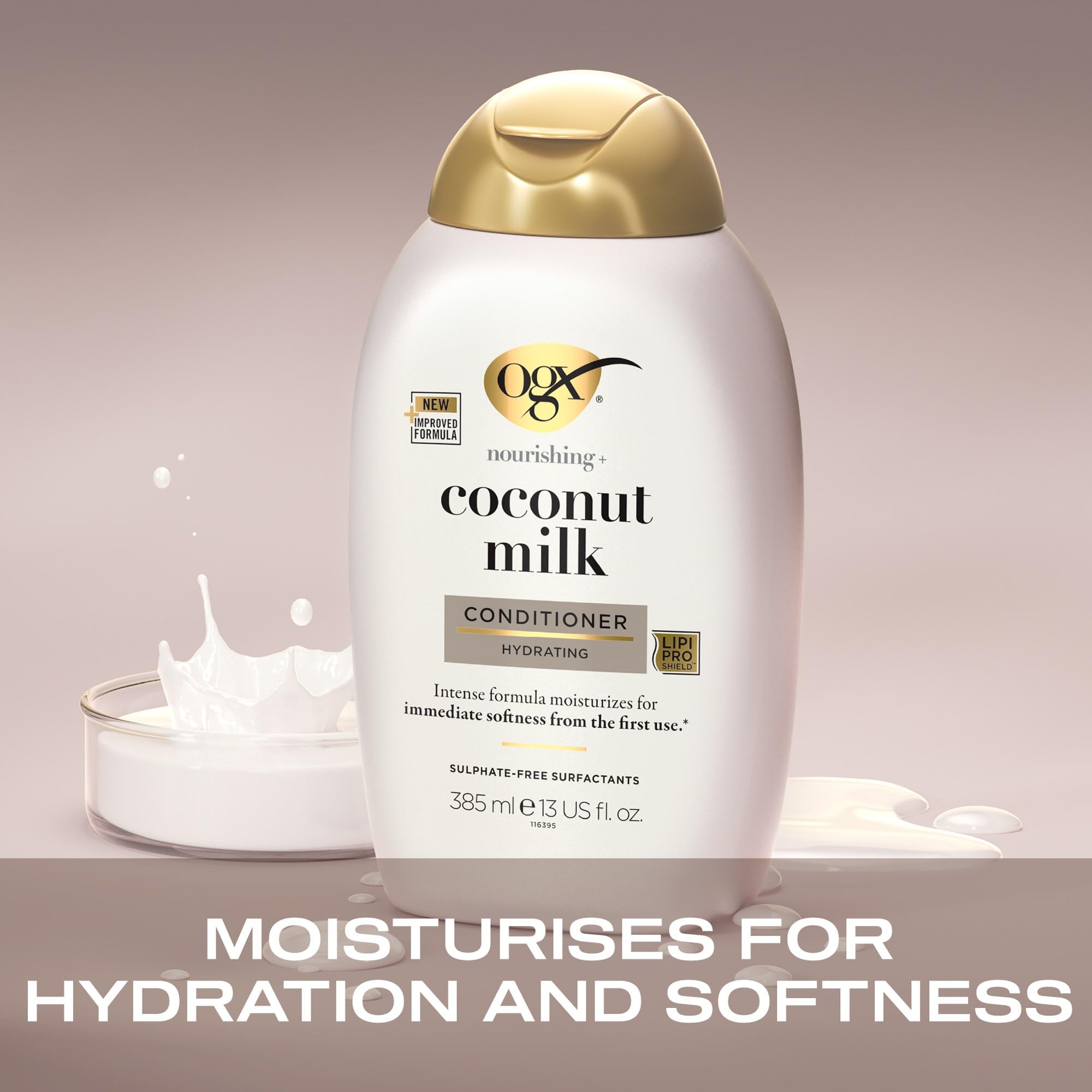 OGX Coconut Milk Conditioner for Dry Damaged Hair (385ml)