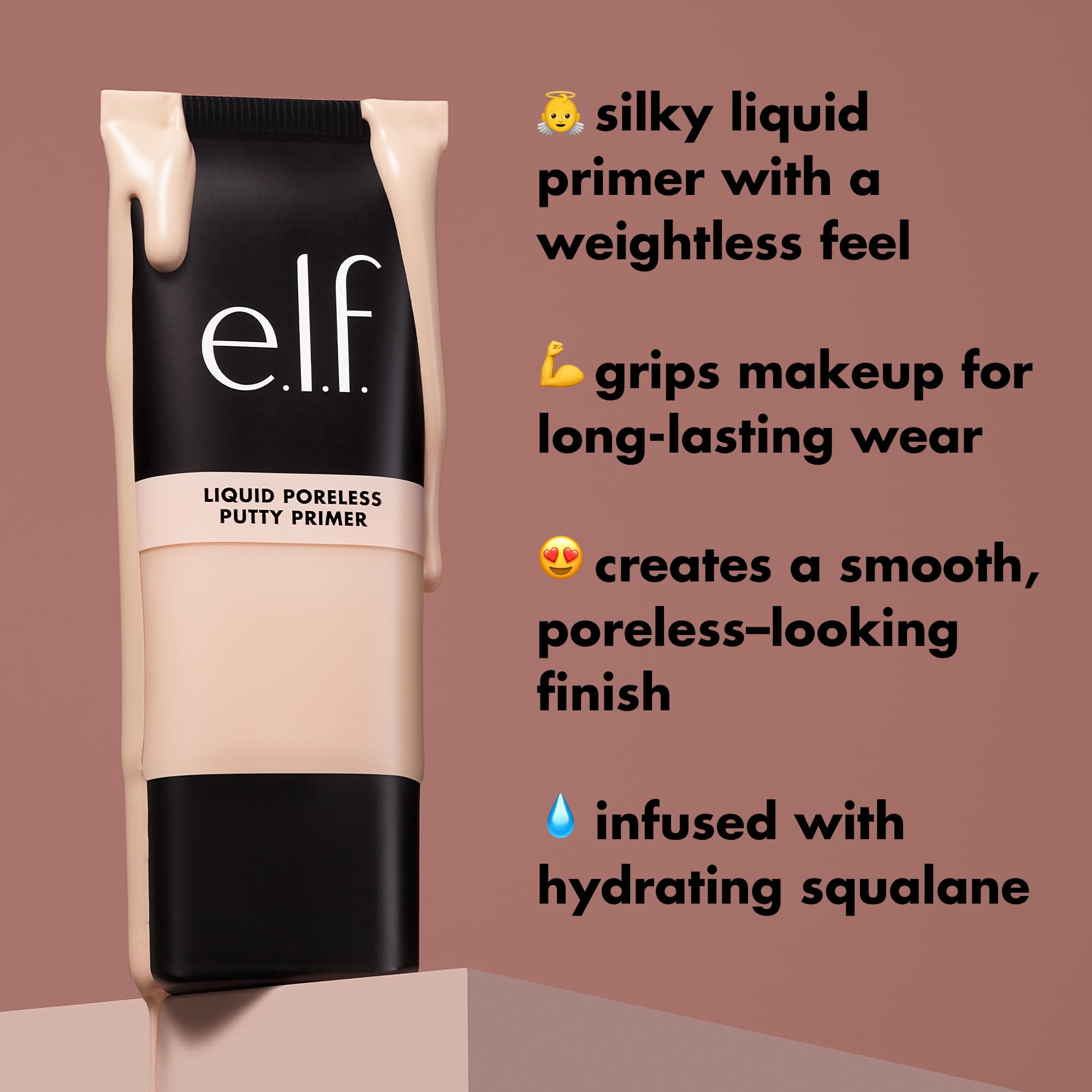 elf Liquid Poreless Putty Primer, feuchtigkeitsspendender flüssiger Gesichtsprimer für ein glattes Hautbild 5