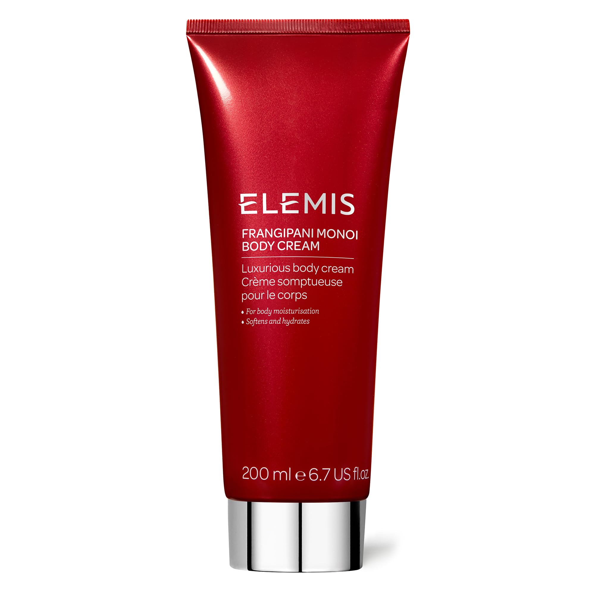 ELEMIS Frangipani Monoi Luxurious Glow Body Butter for Softening and Hydrating Radiance, 200ml
