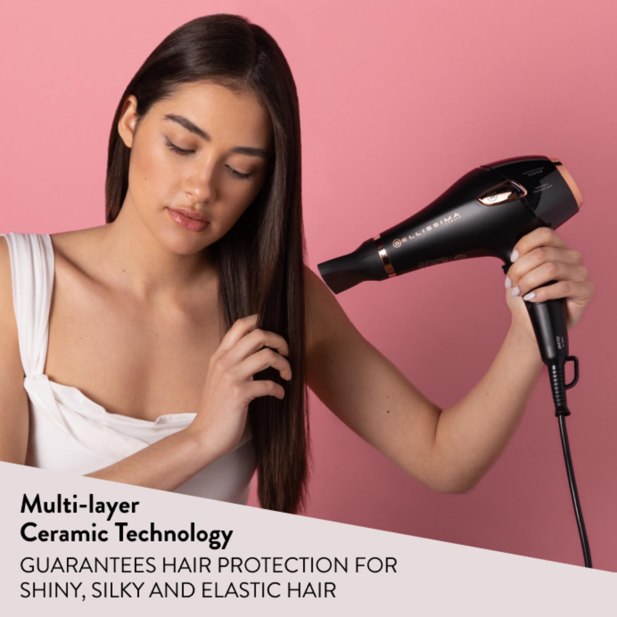 BELLISSIMA Professional Ceramic Hair Dryer 2300W - Powerful, Lightweight, Frizz Reduction