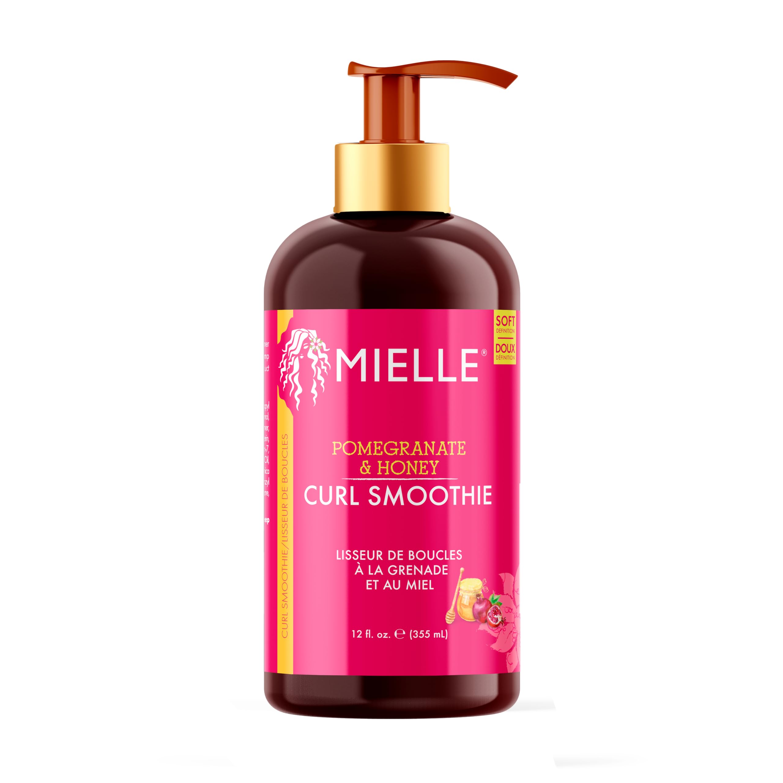 Mielle Pomegranate & Honey Curl Enhancing Smoothie for Type 4 Curly & Coily Hair, 355 ml